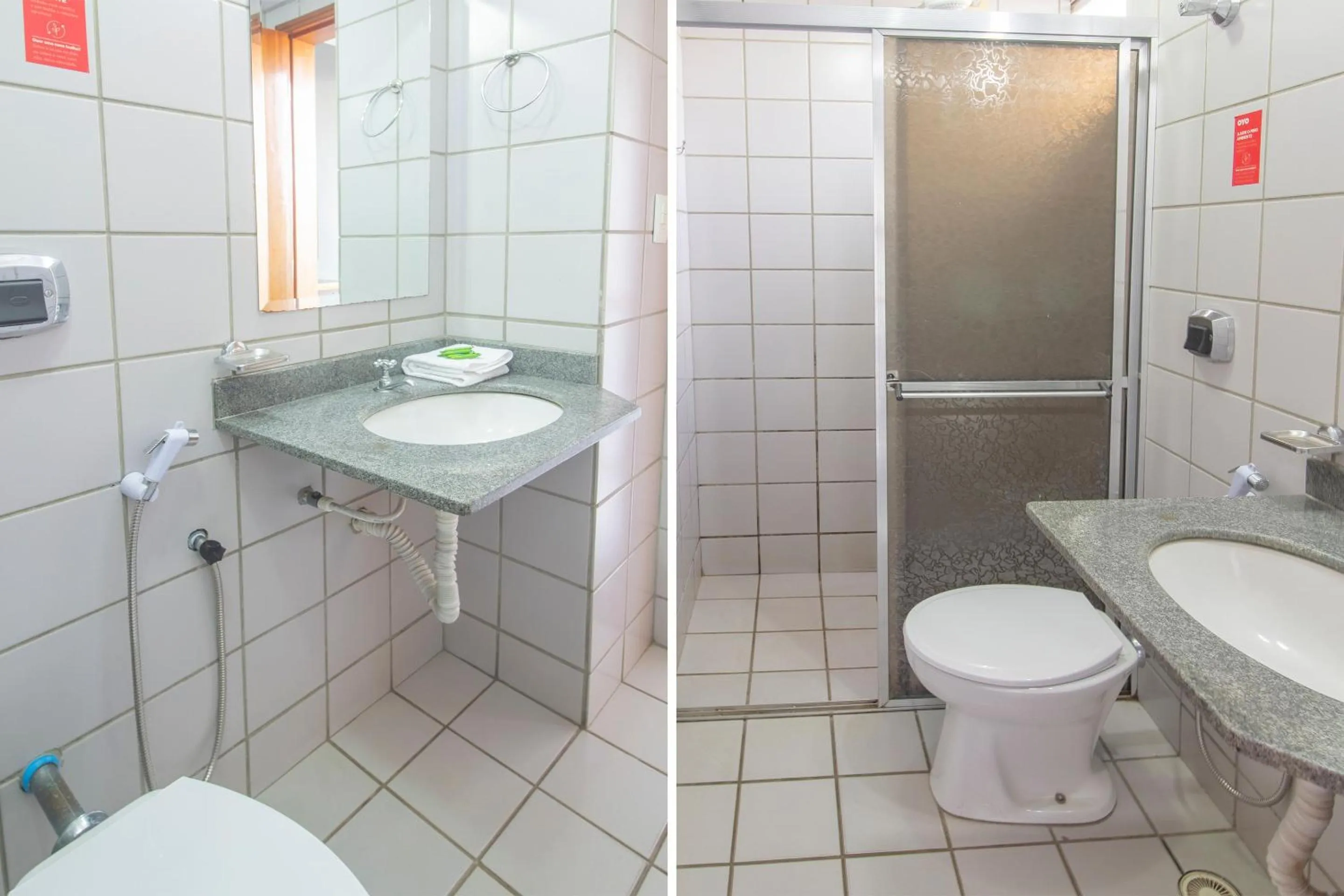 Bathroom in Mangabeiras Hotel