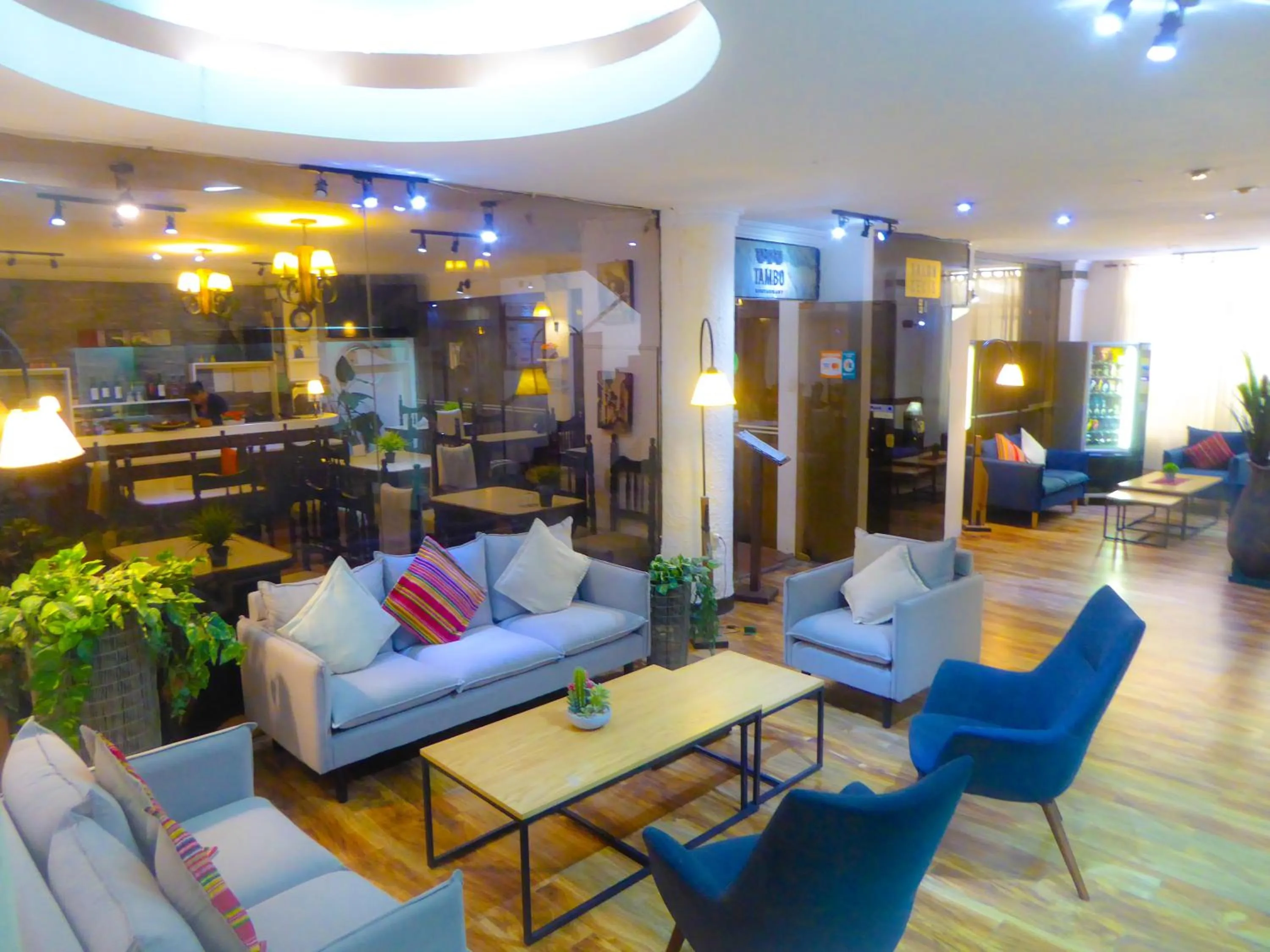 Lobby or reception in Hotel Sagarnaga