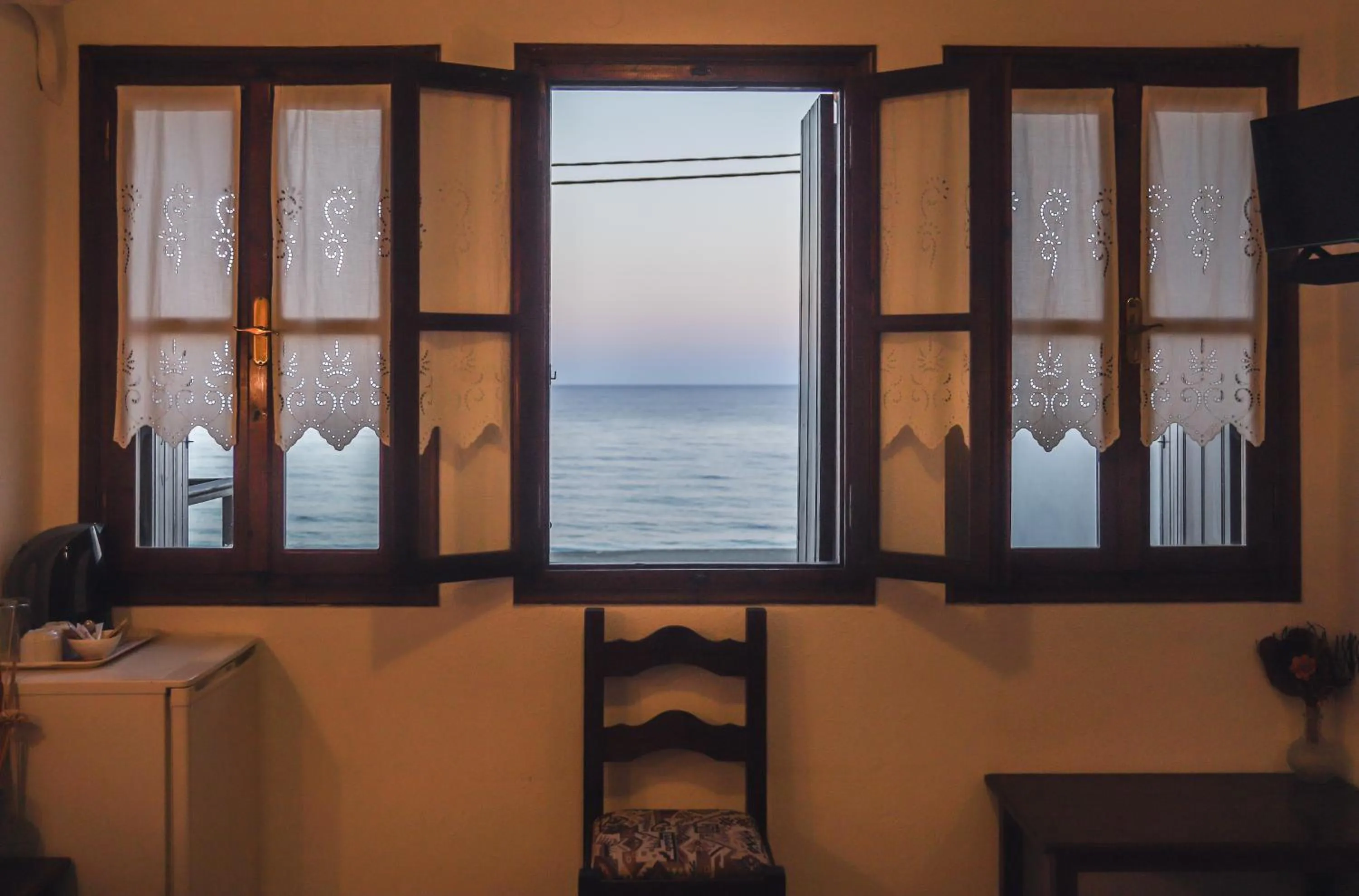 Bed in Hotel Hagiati