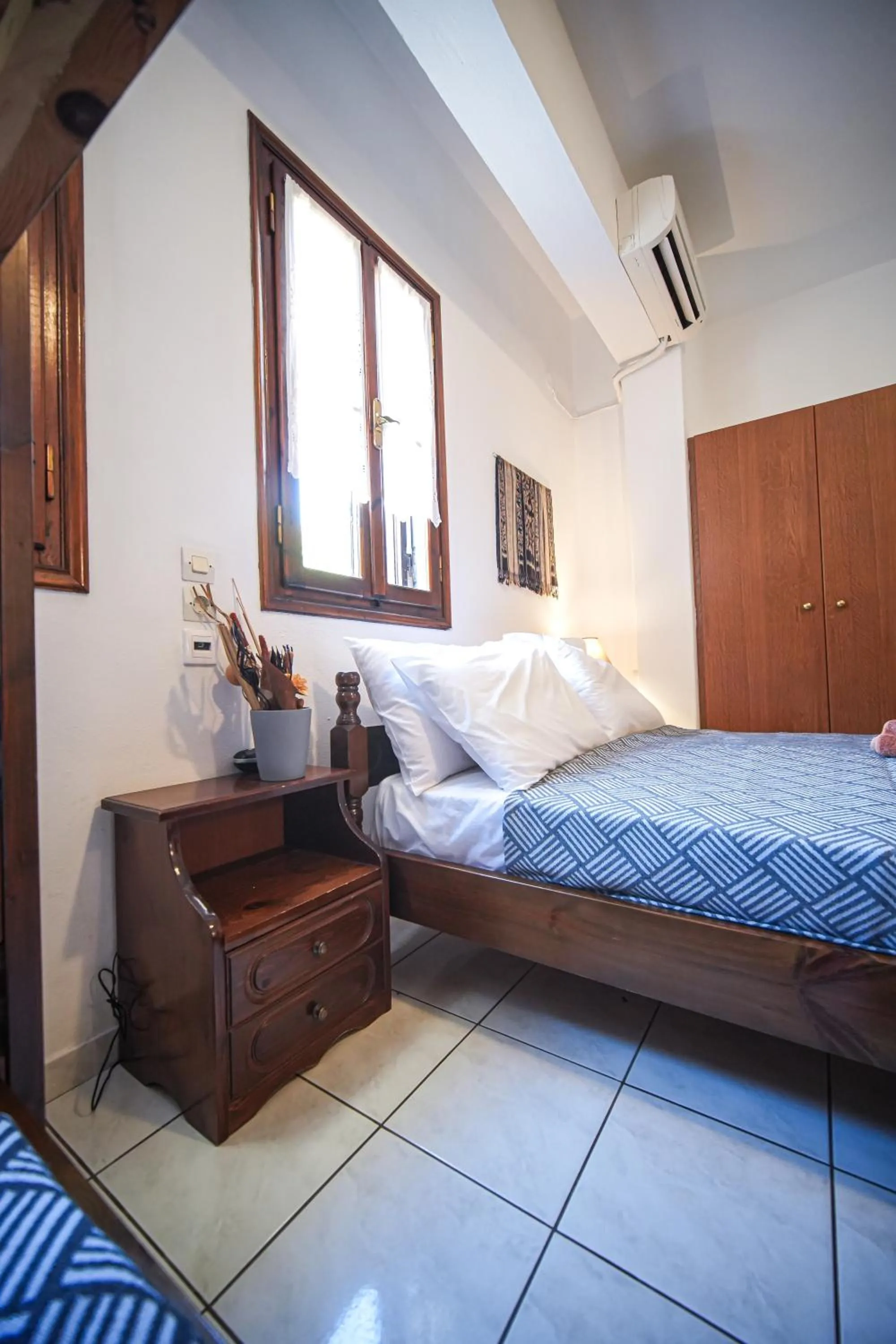 Bed in Hotel Hagiati