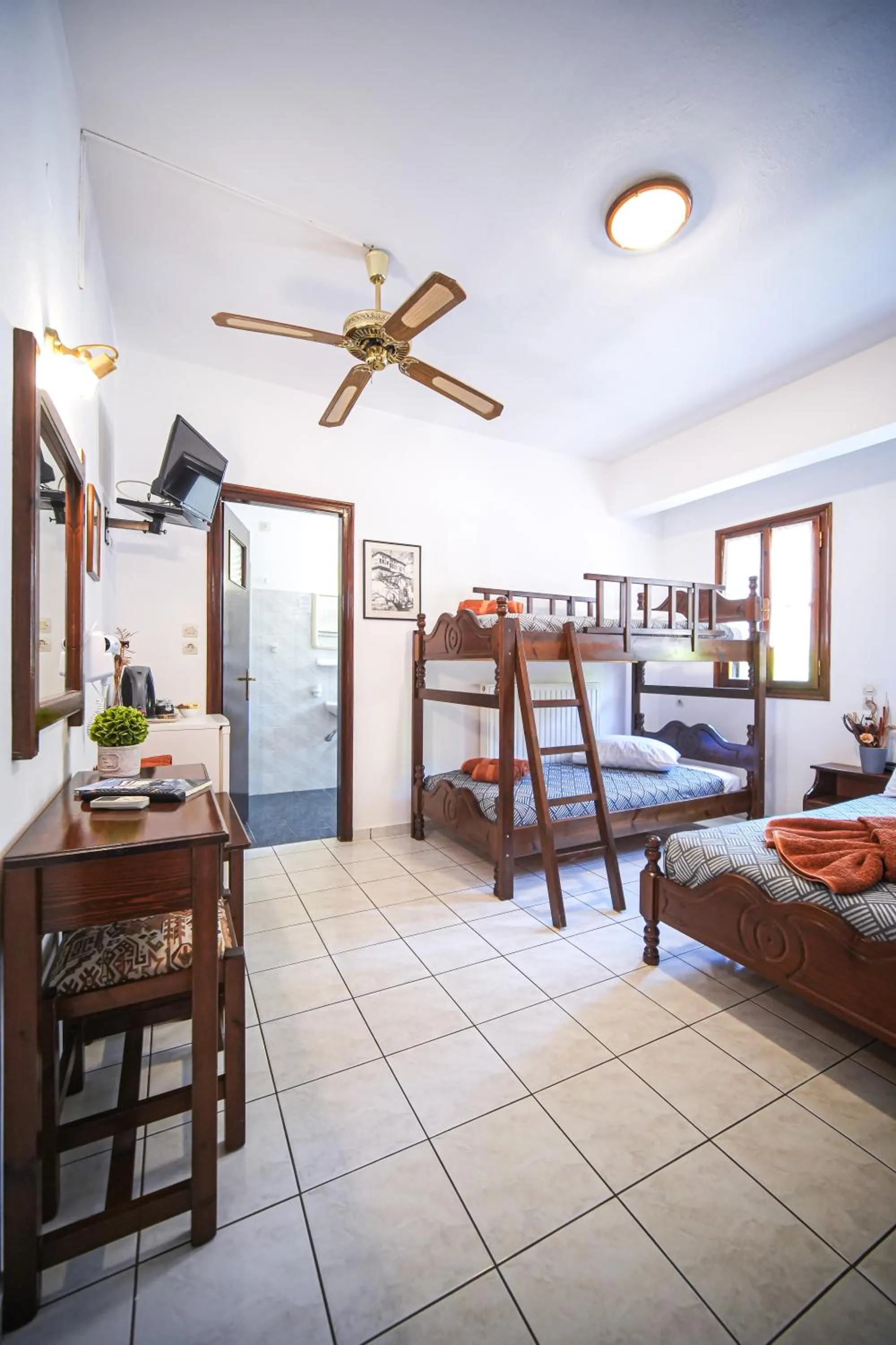 Bed in Hotel Hagiati