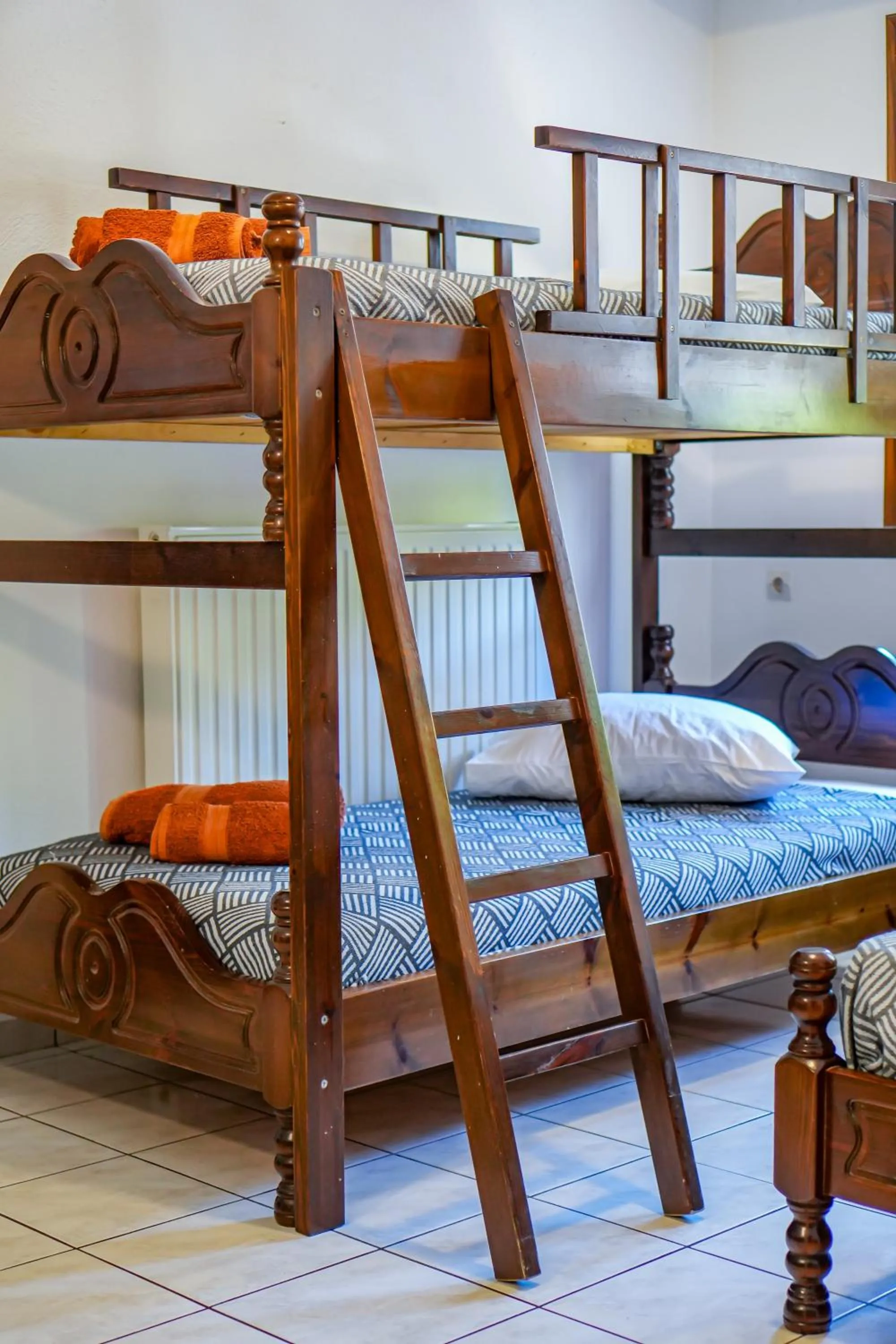 Bed in Hotel Hagiati