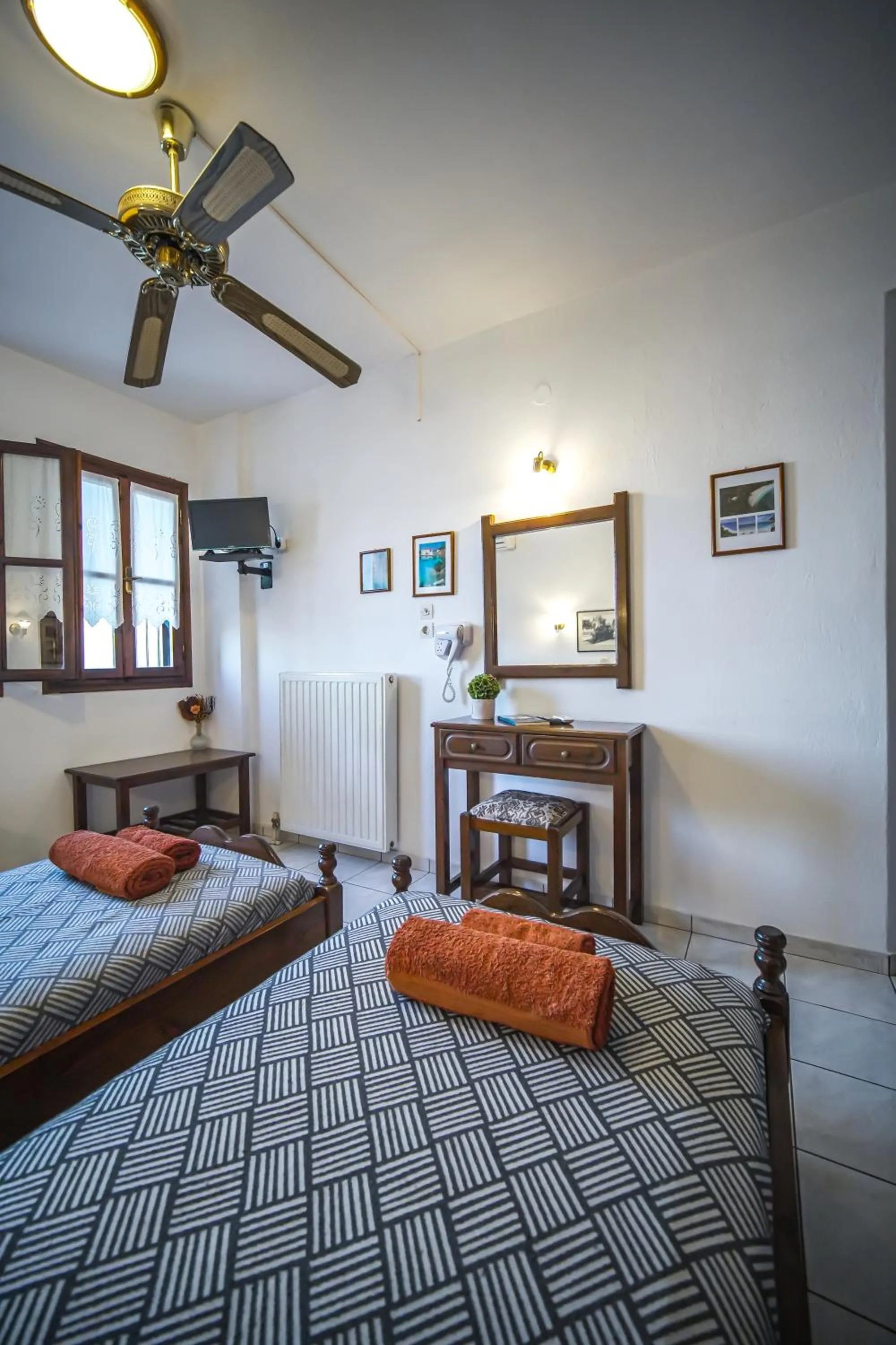 Bed in Hotel Hagiati