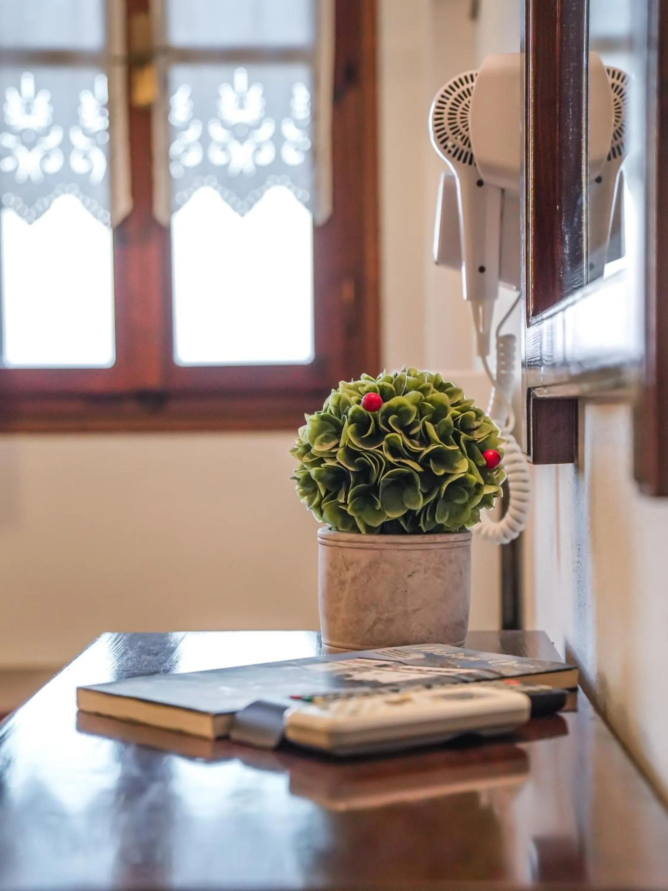 Bed in Hotel Hagiati