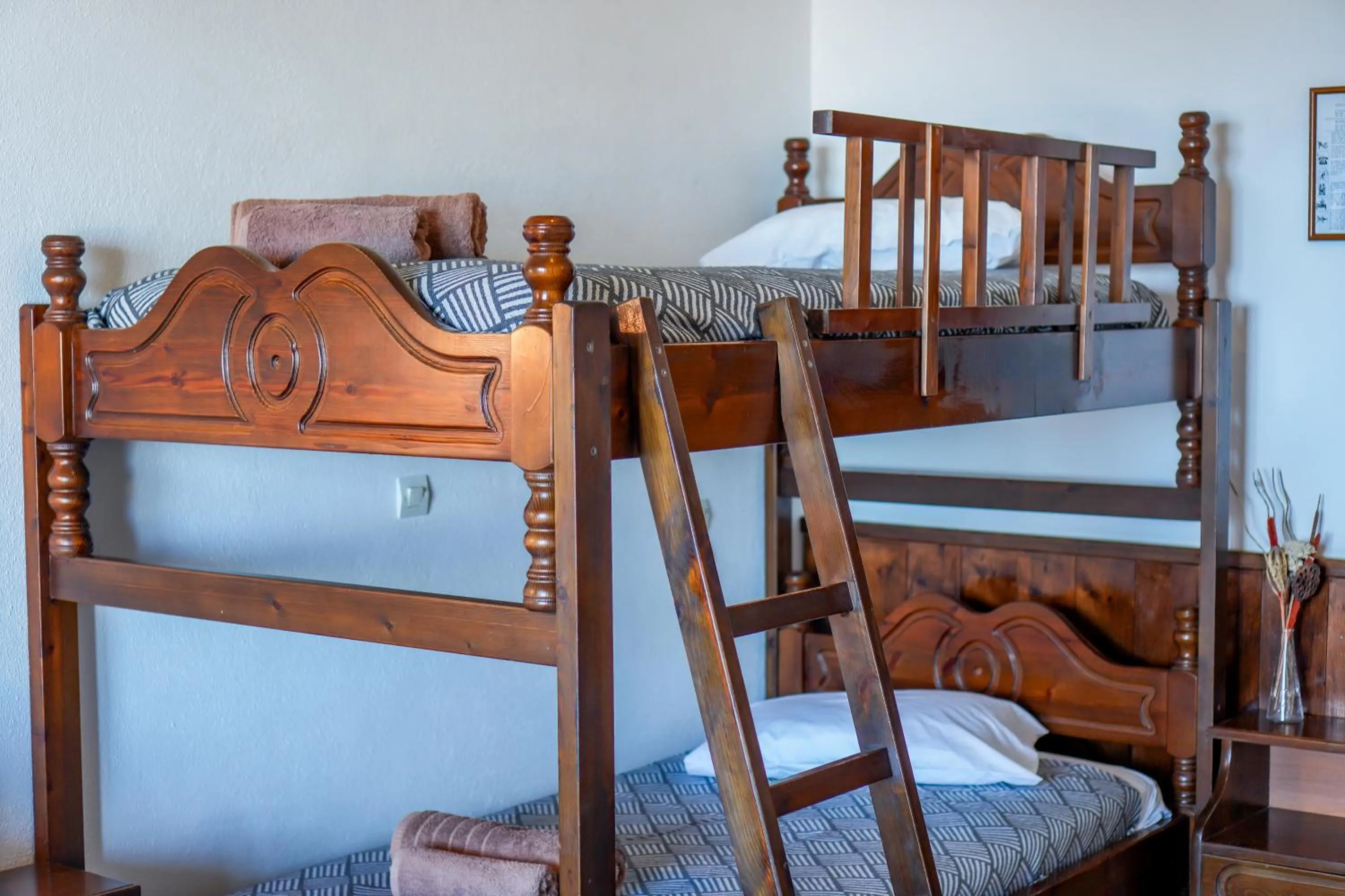 Bed in Hotel Hagiati