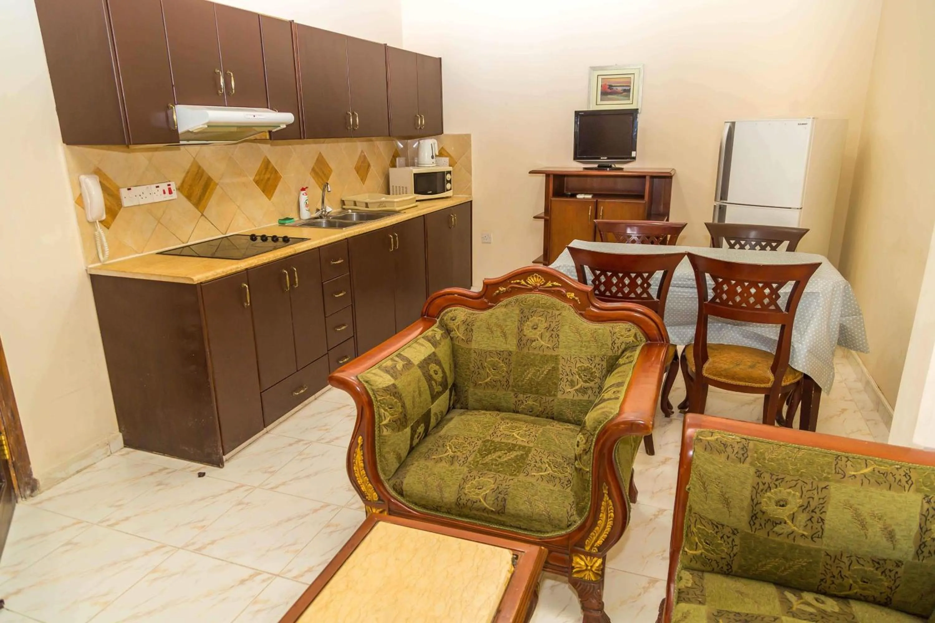 Kitchen or kitchenette in Chrysanthos Boutique Apartments