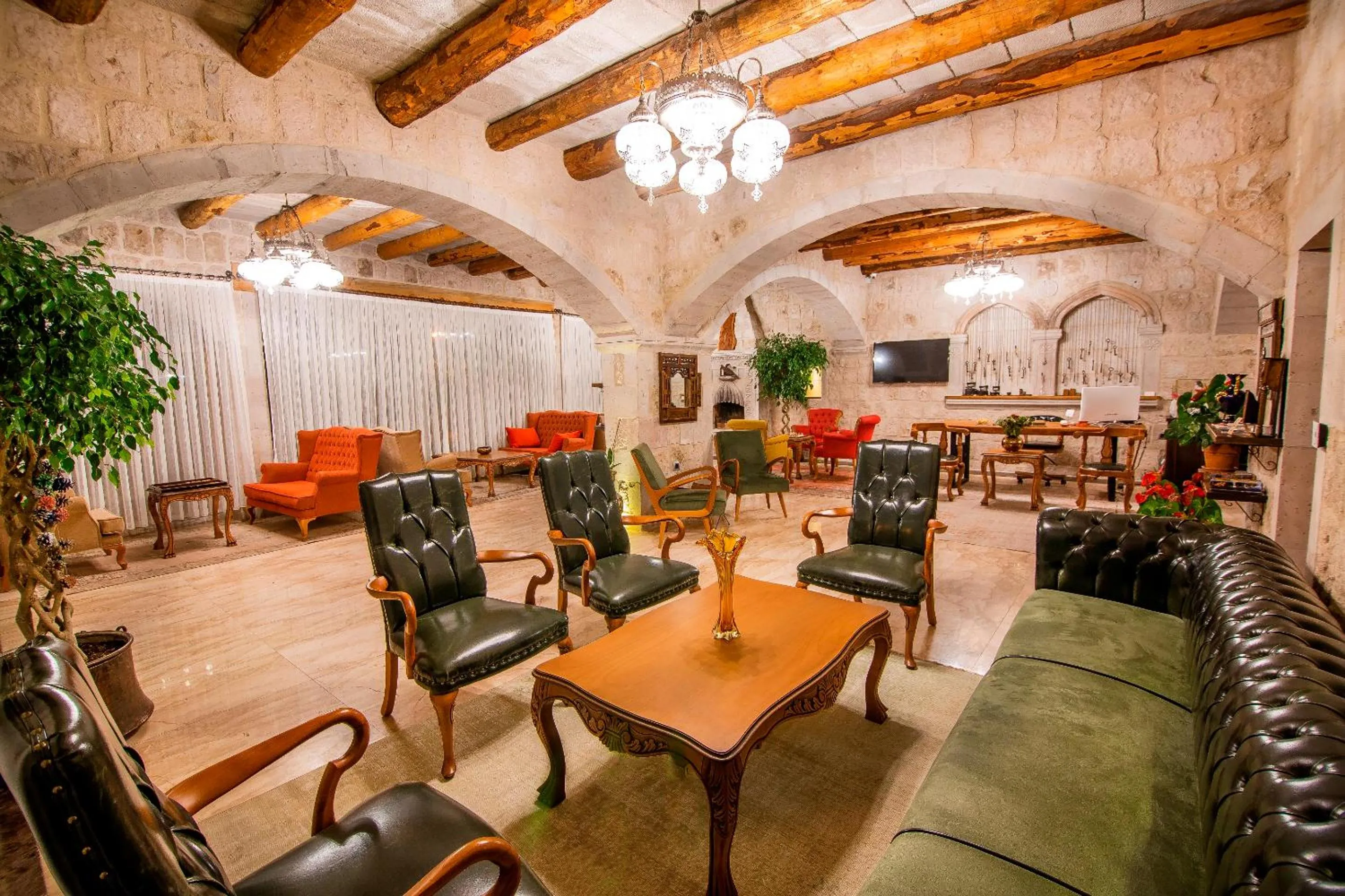 Lobby or reception in Hera Cave Suites