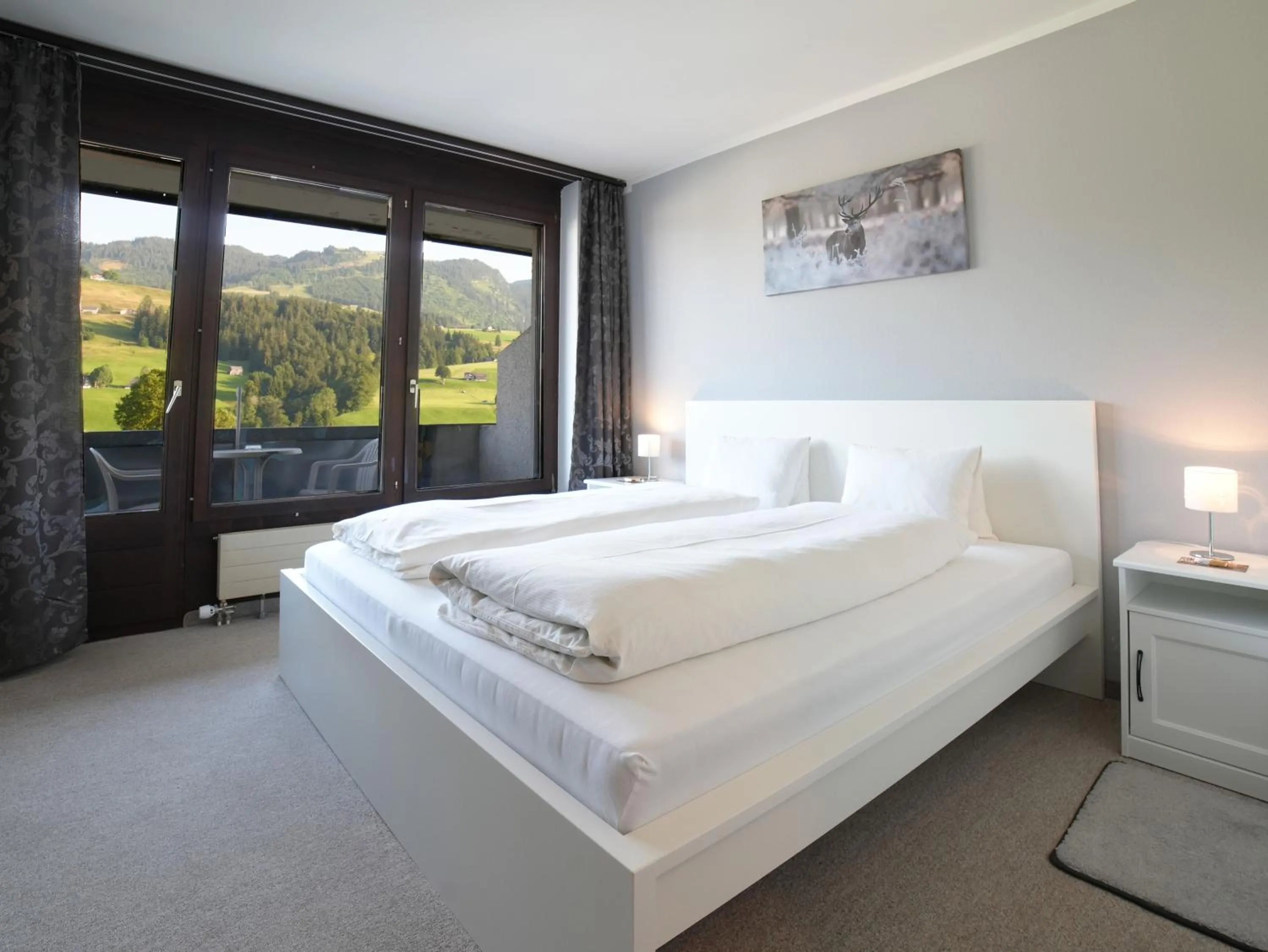 Bed in Hotel Toggenburg