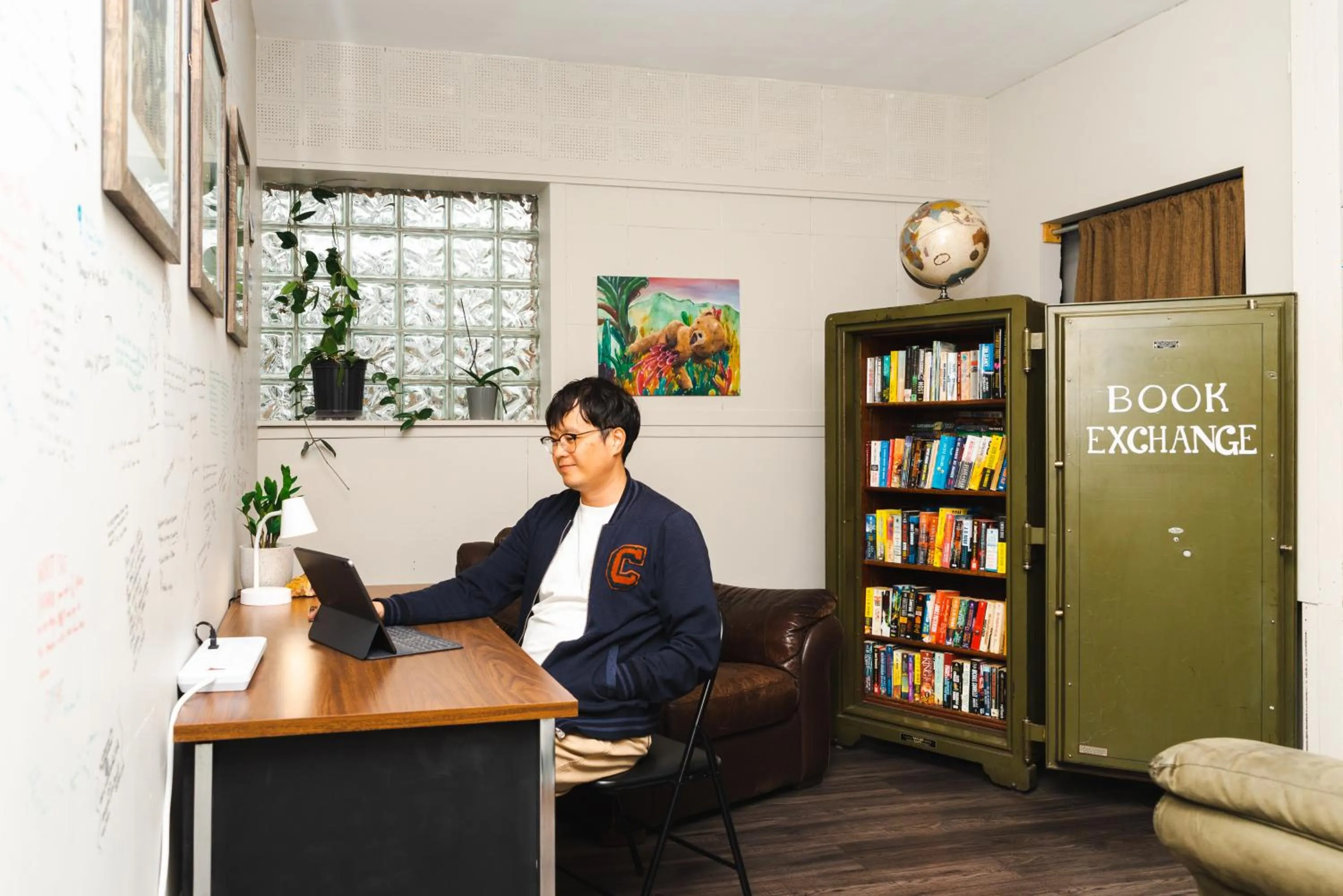 Library in The Haven Hostel