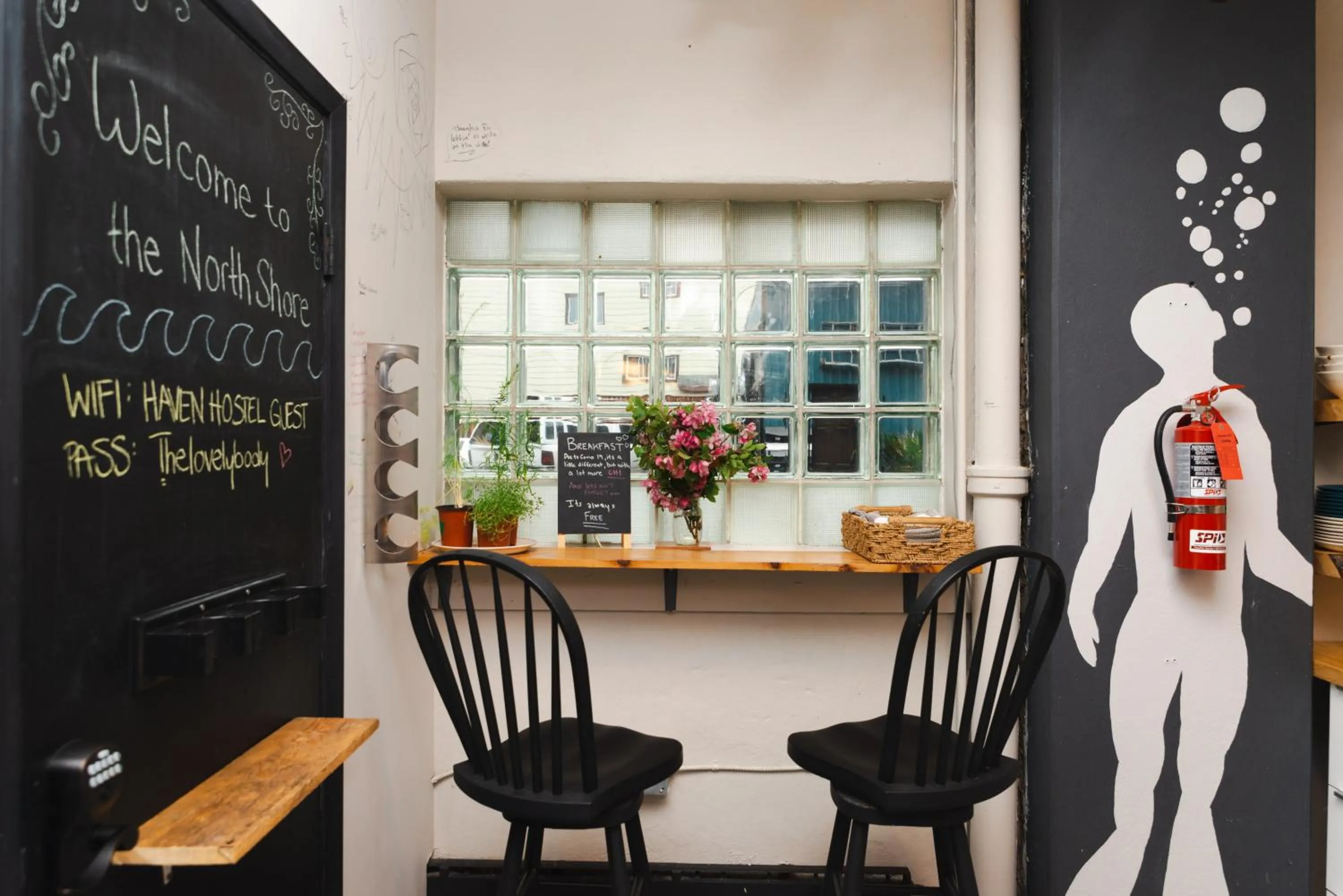 Kitchen or kitchenette in The Haven Hostel