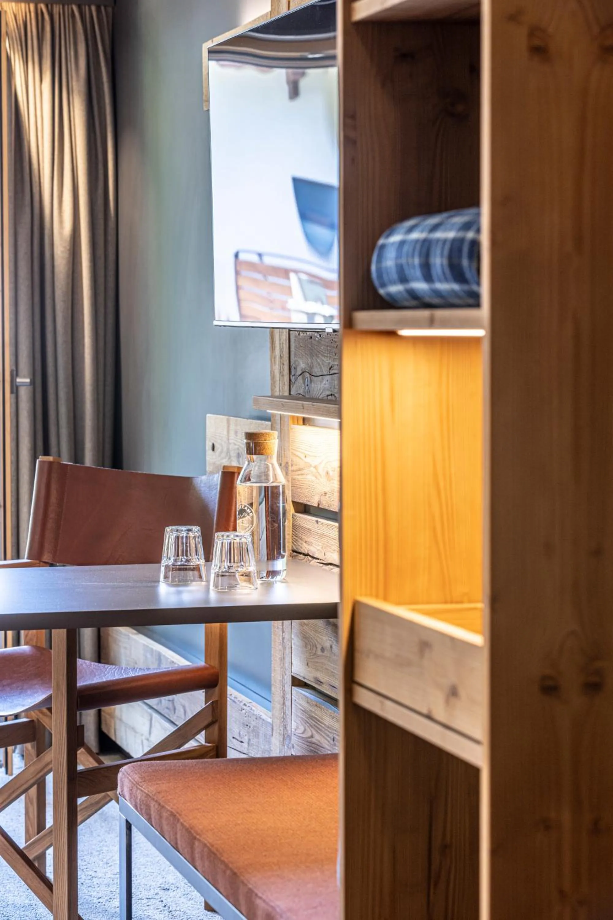 Seating area in BaseCamp Hotel