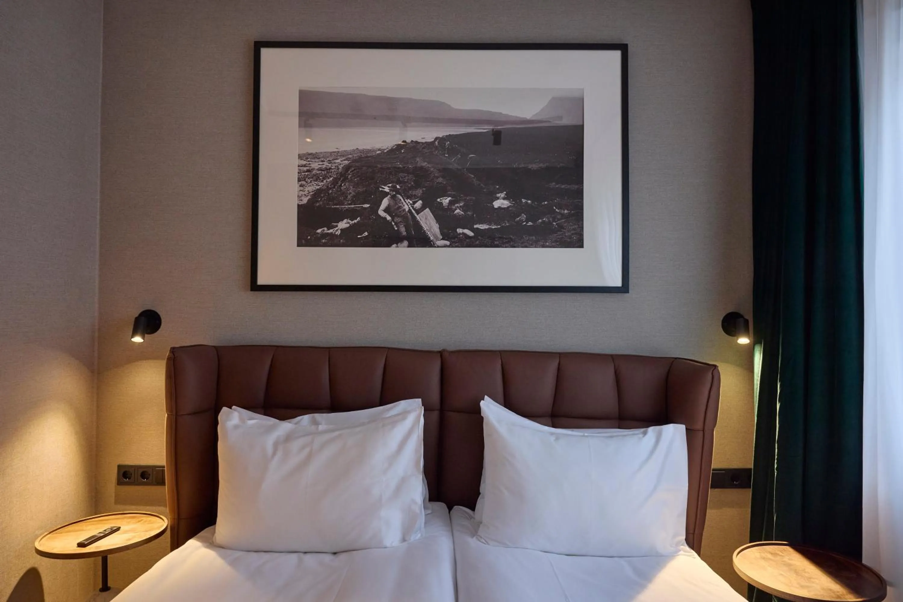 Bed in Hotel Akureyri