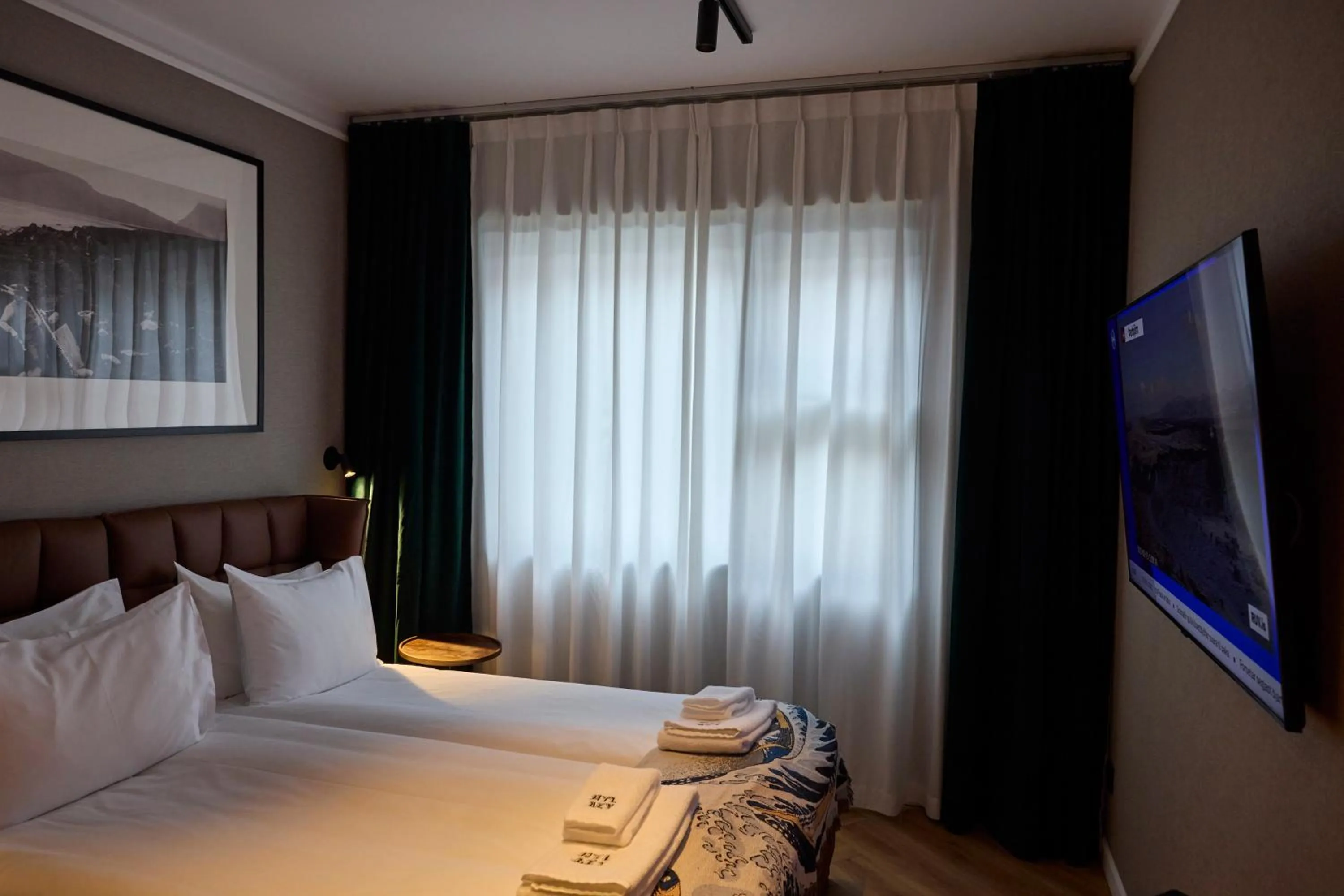 Bed in Hotel Akureyri