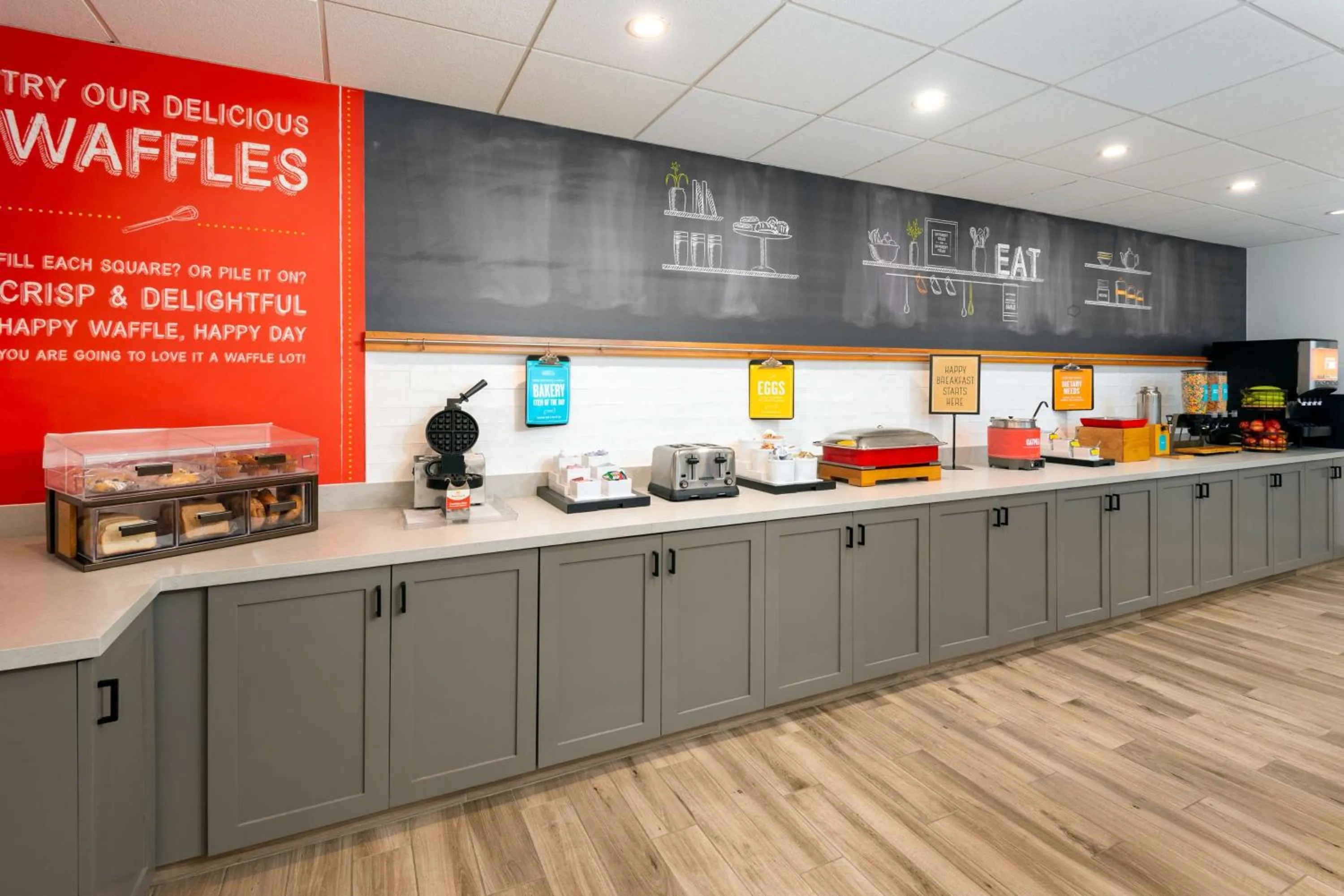 Breakfast in Hampton Inn & Suites Charlottesville at the University