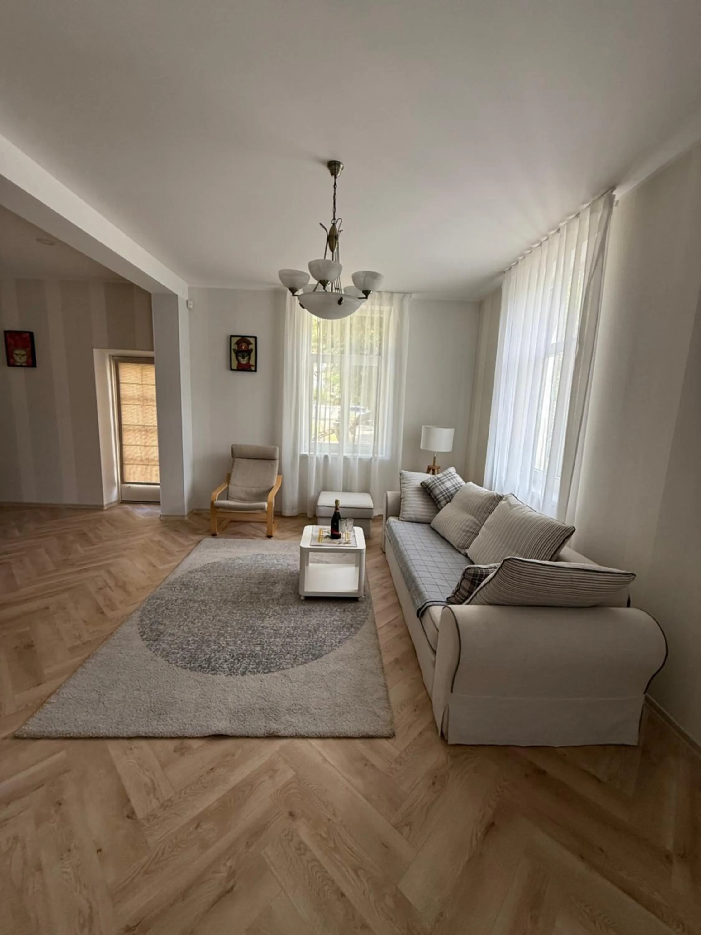 Seating area, Bed in Amber Coast & Sea