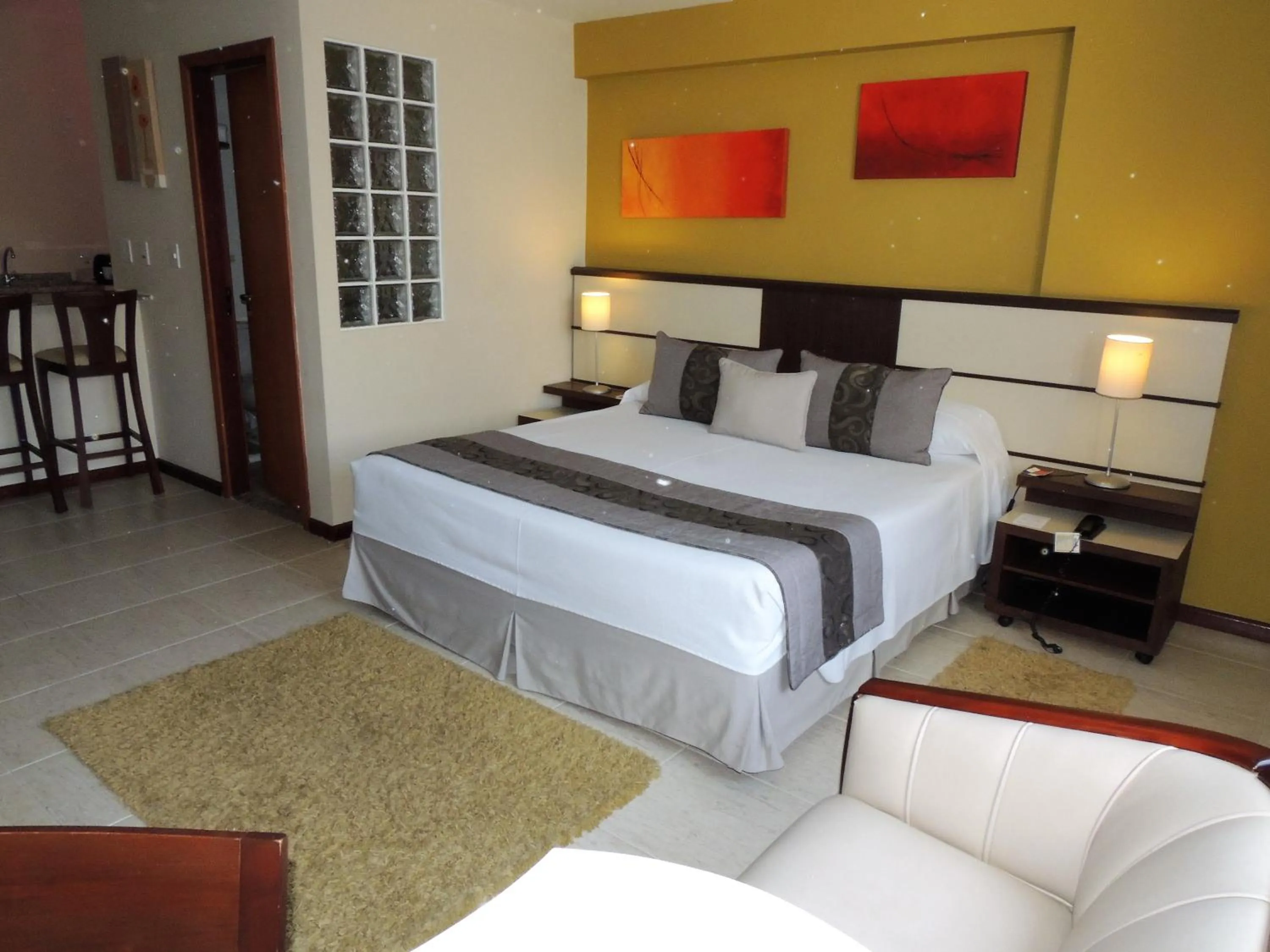 Bed in Mondrian Suite Hotel