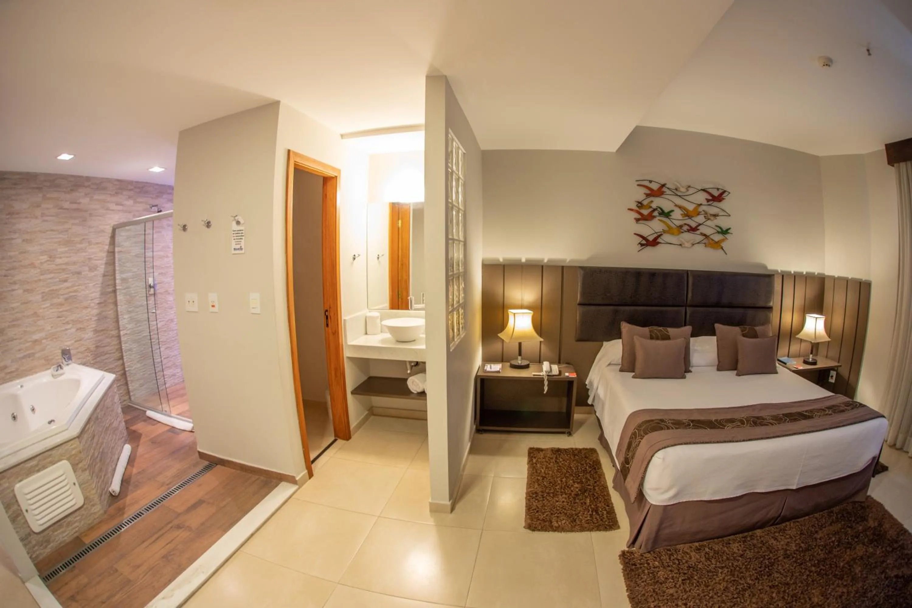 Bed in Mondrian Suite Hotel