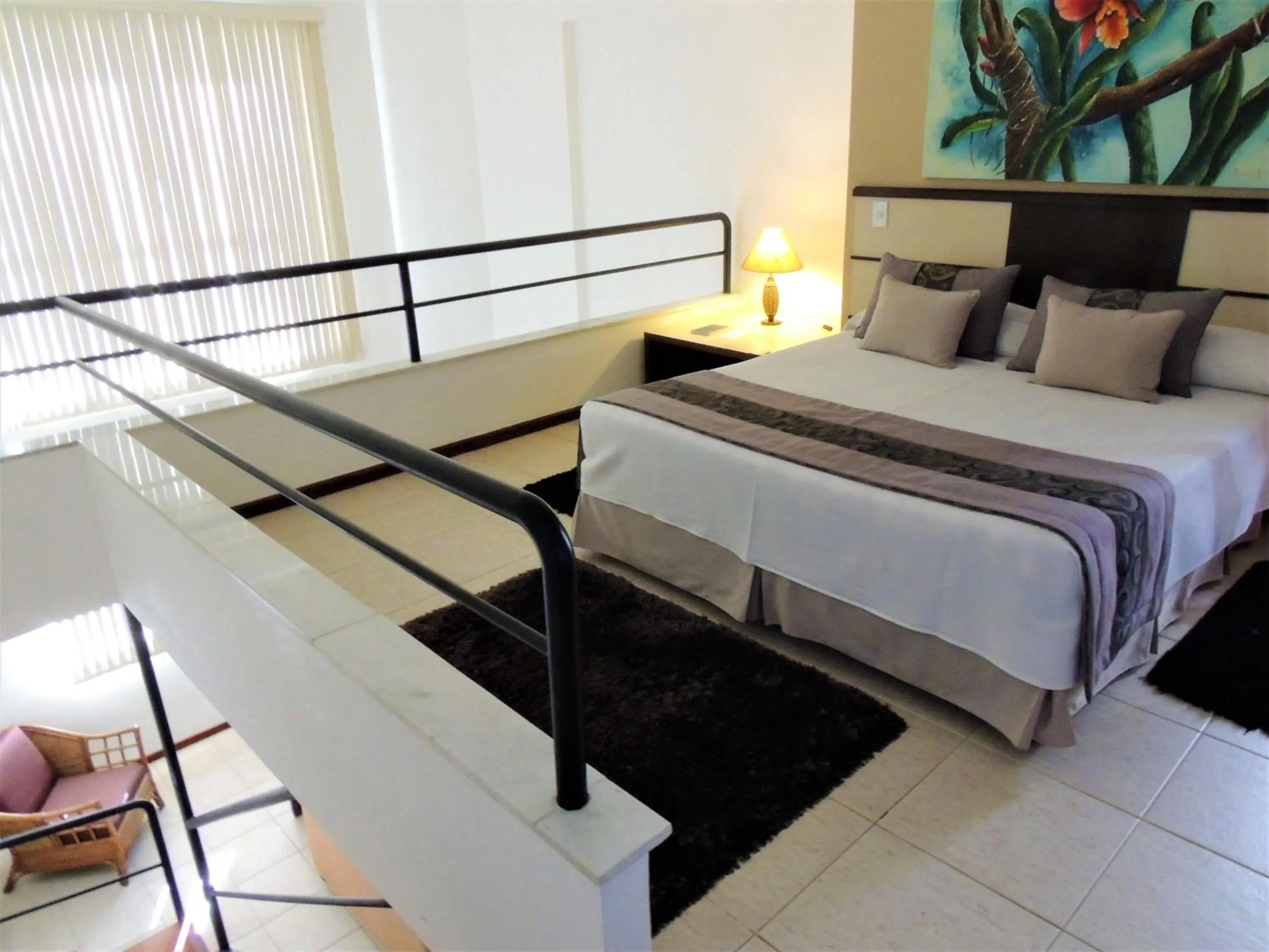 Bed in Mondrian Suite Hotel