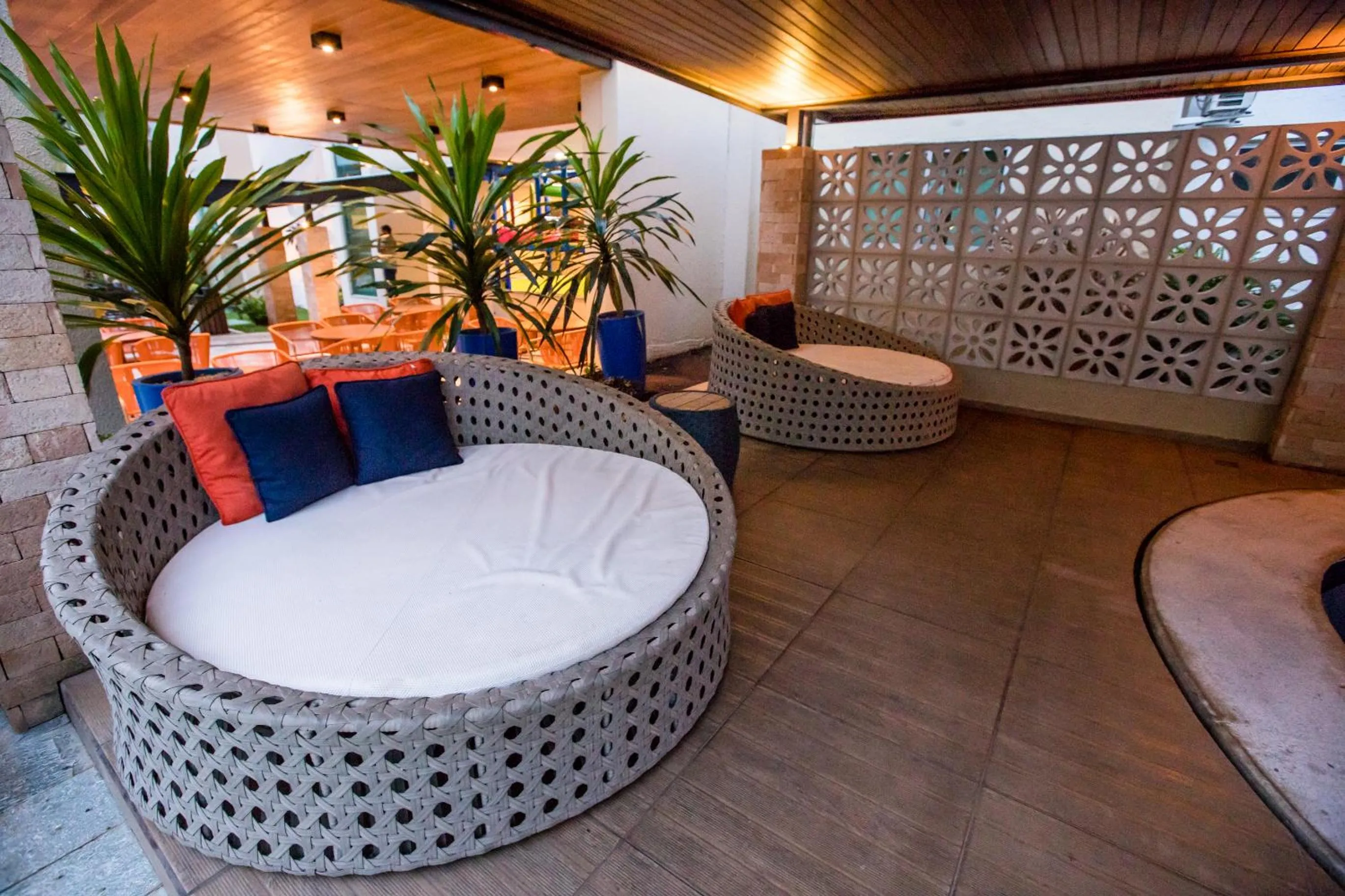 Seating area in Hotel Morada do Sol