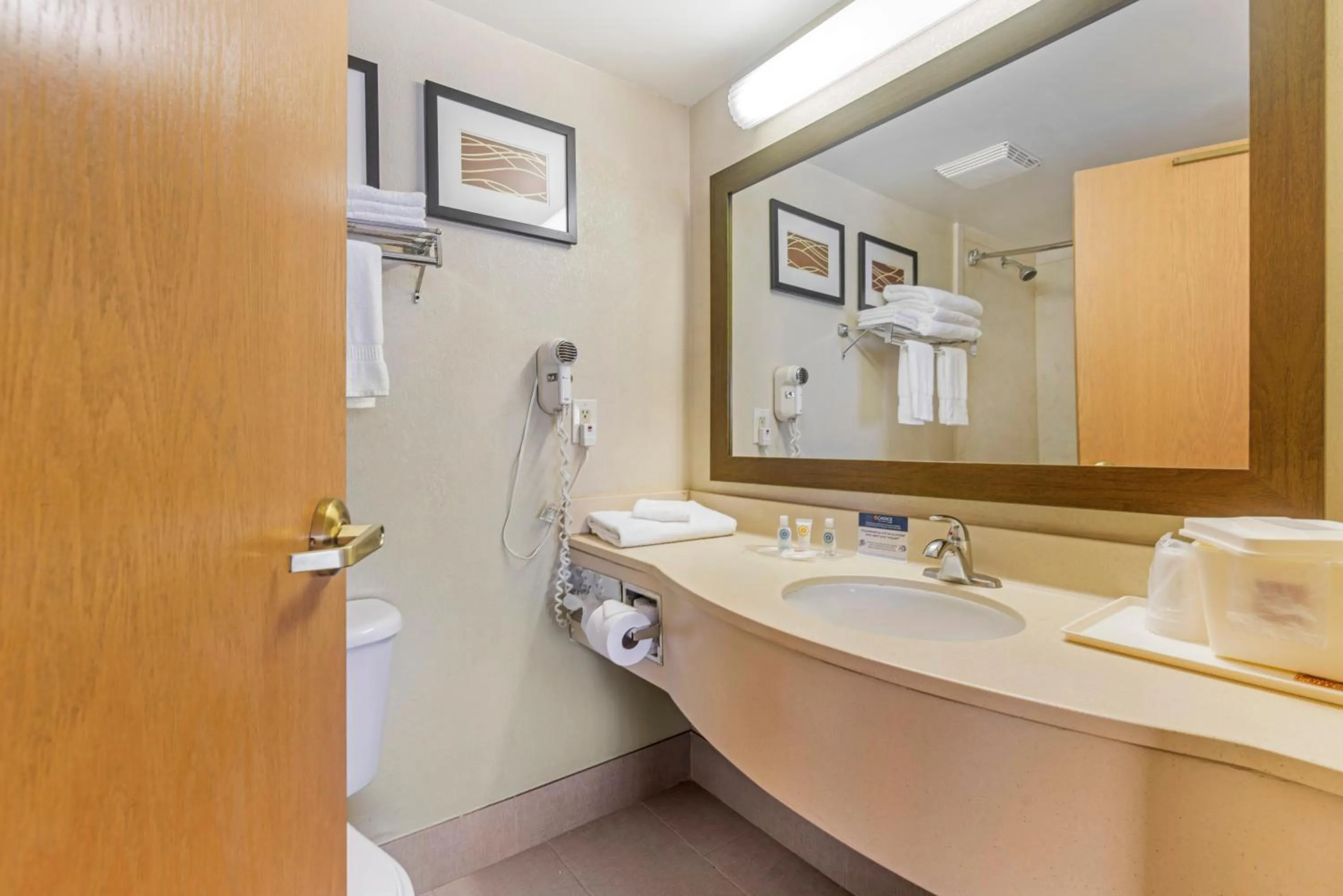 Bathroom in Comfort Suites Wilmington near Downtown