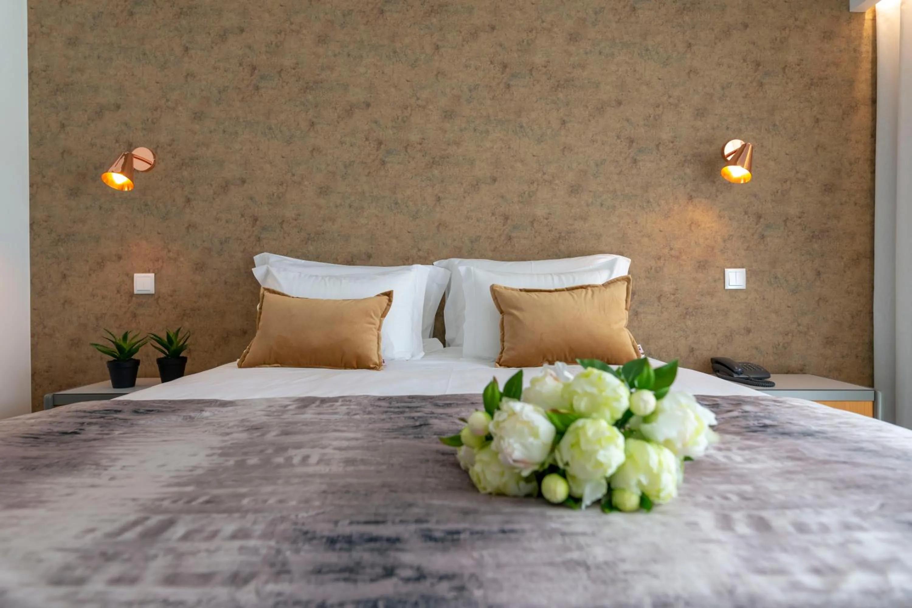 Bed in D. Afonso Hotel & SPA