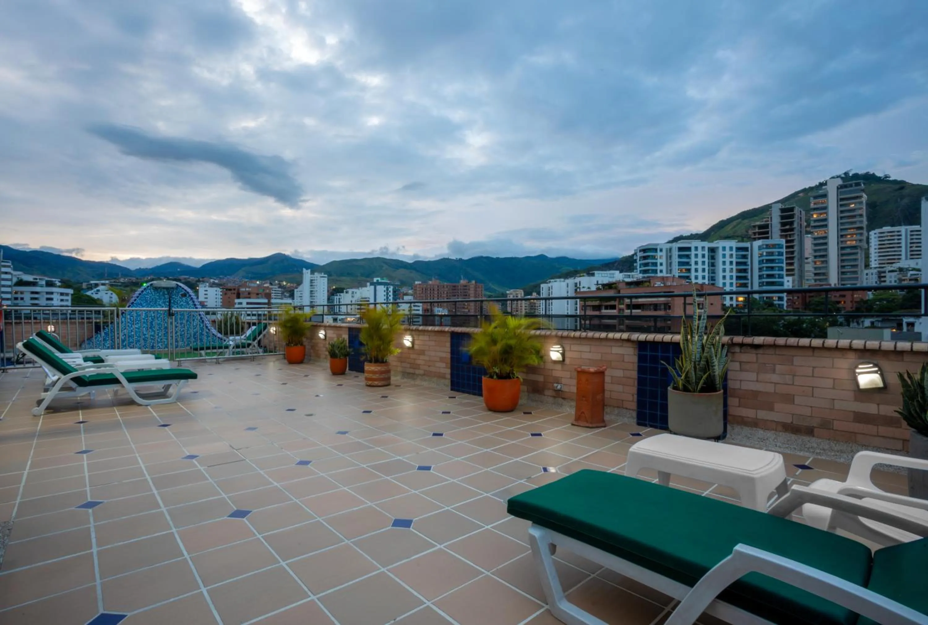 Patio in Hotel Obelisco