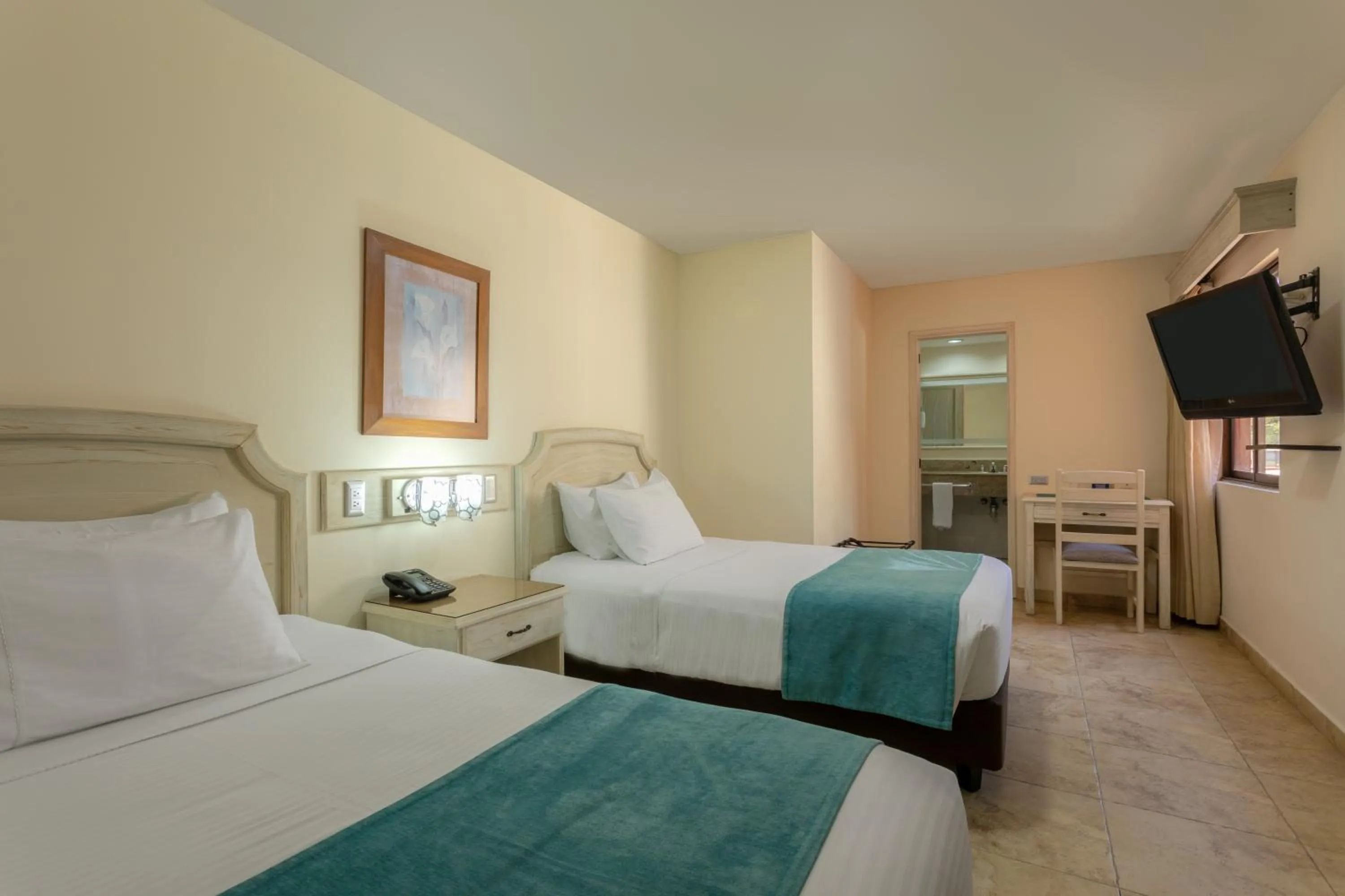 Bed in Hotel Obelisco