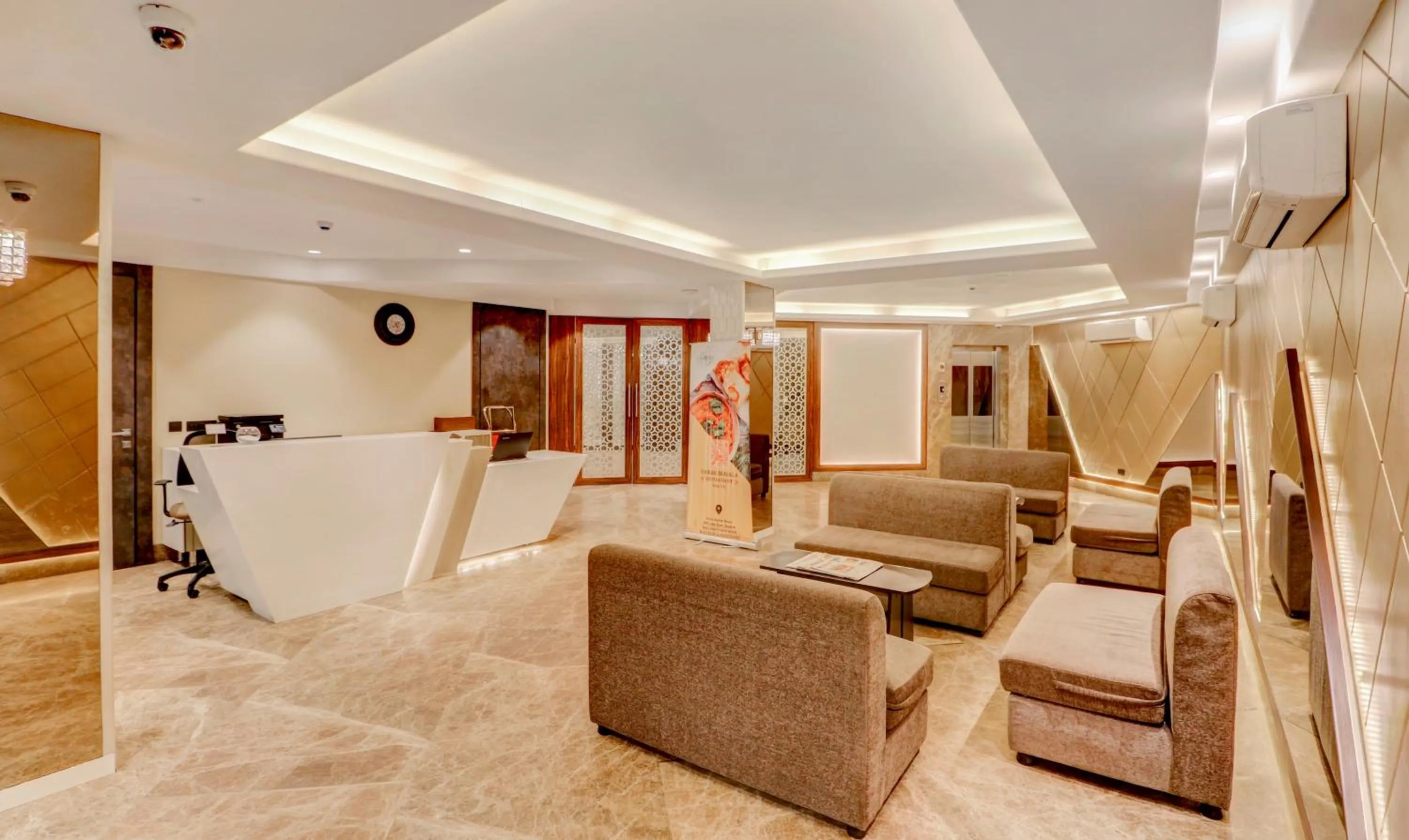 Seating area in Treebo Radhe Palace, Lake Town