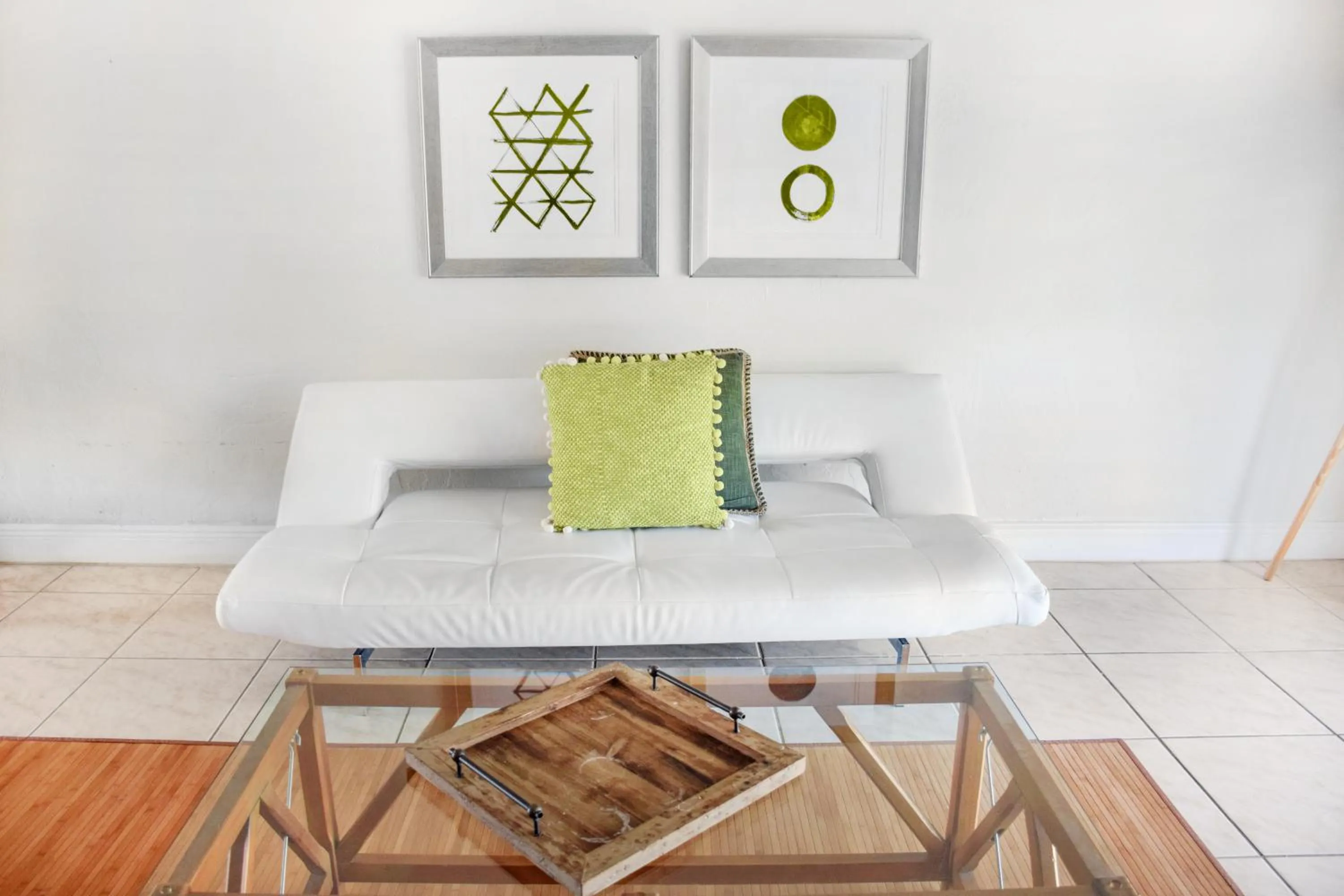 Living room in Coral Reef at Key Biscayne