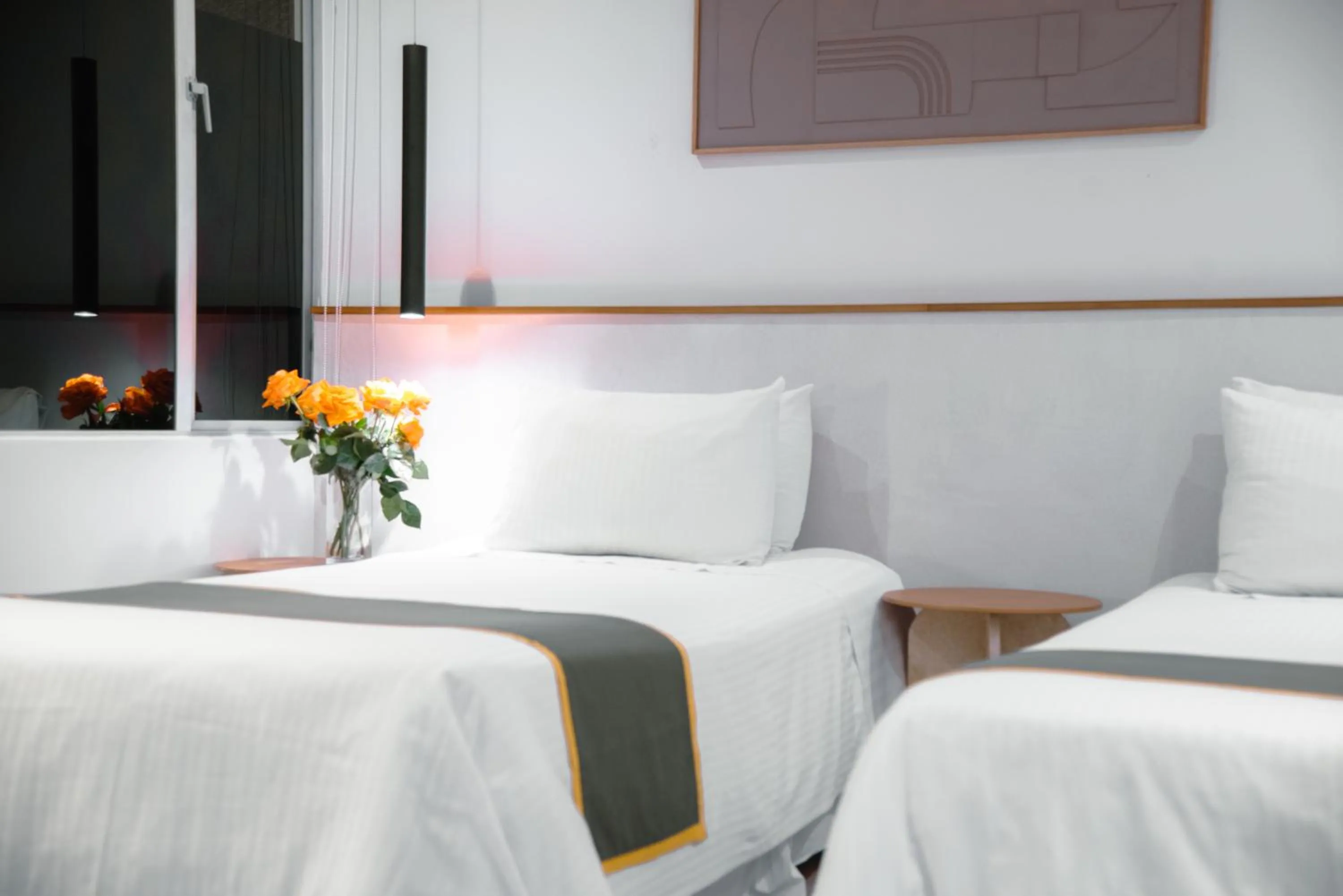 Bed in Hotel Finlandia