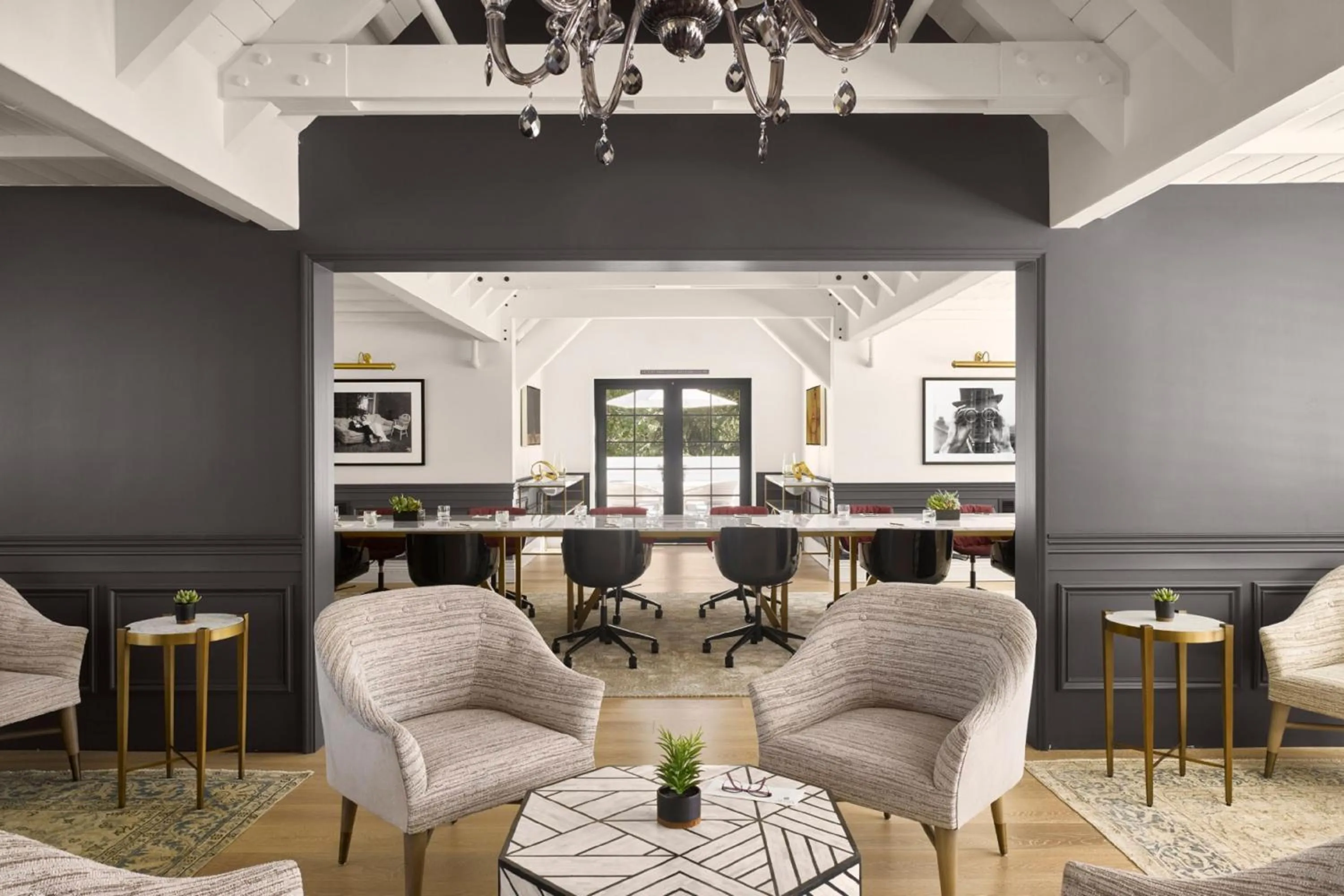 Seating area in The Estate Yountville