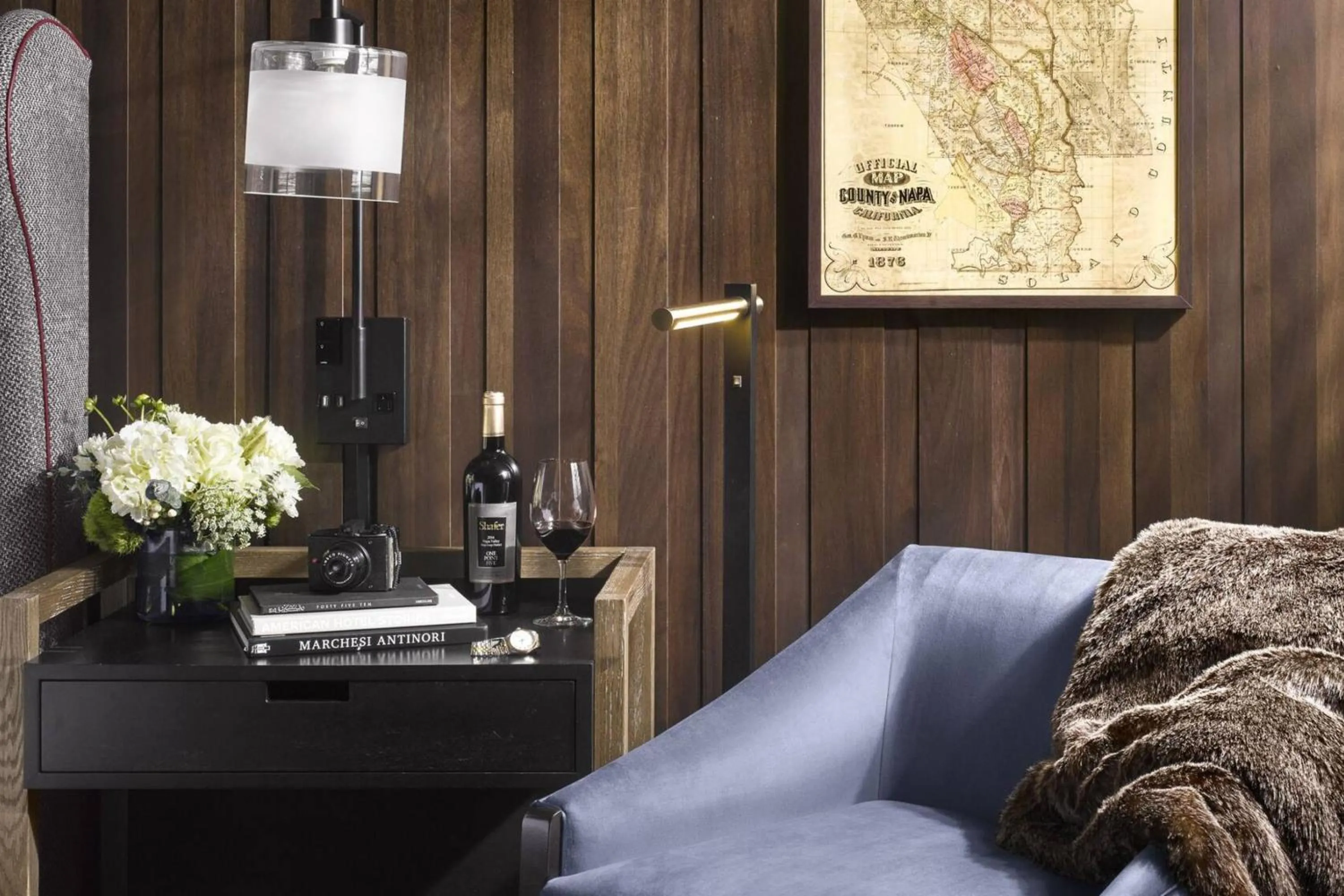 Living room in The Estate Yountville