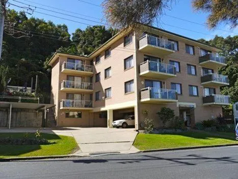 Facade/entrance in Marcel Towers Holiday Apartments