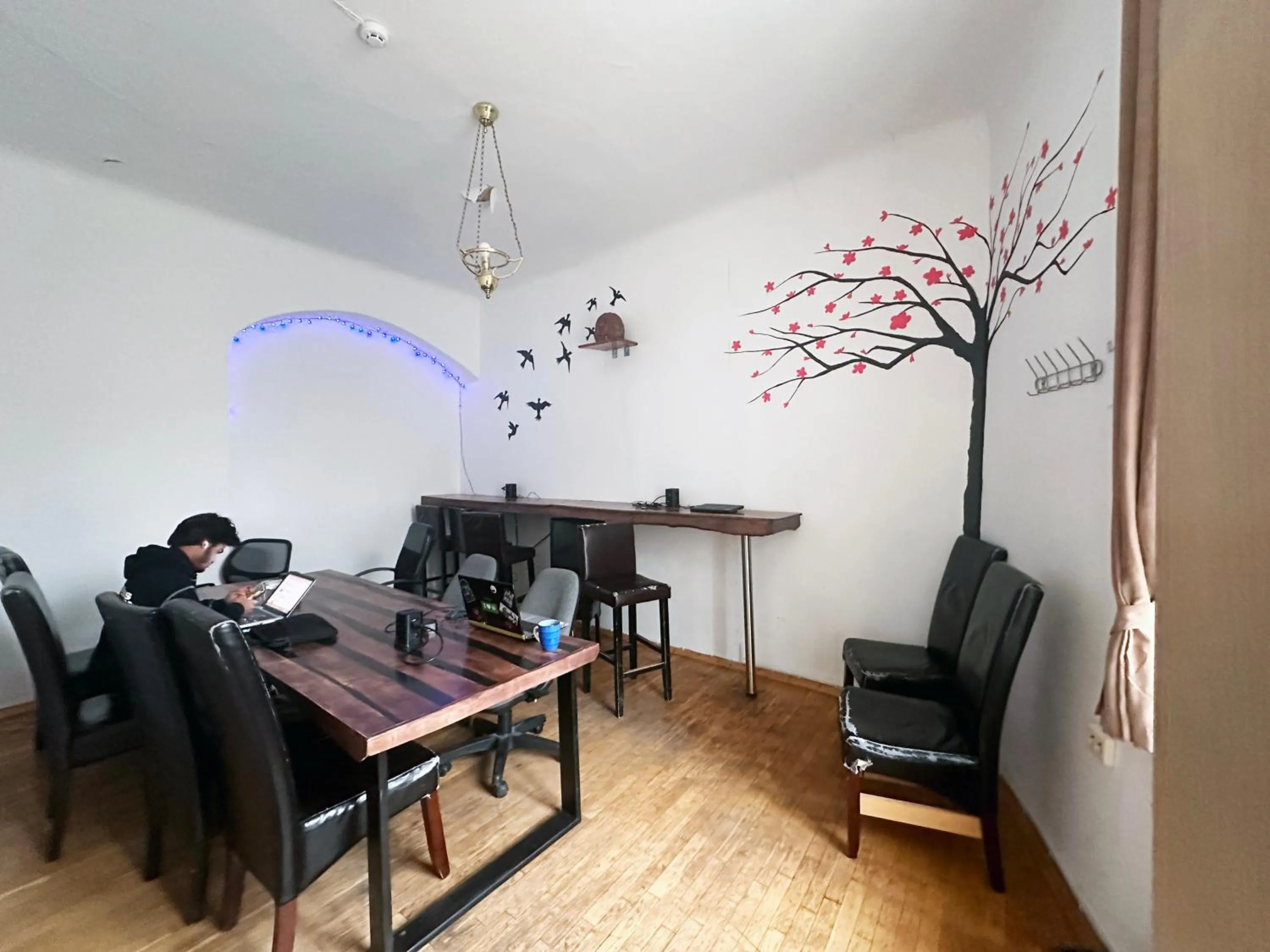 Seating area in Imaginary Hostel