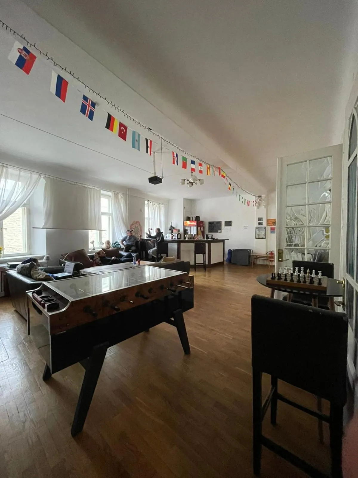 Living room in Imaginary Hostel