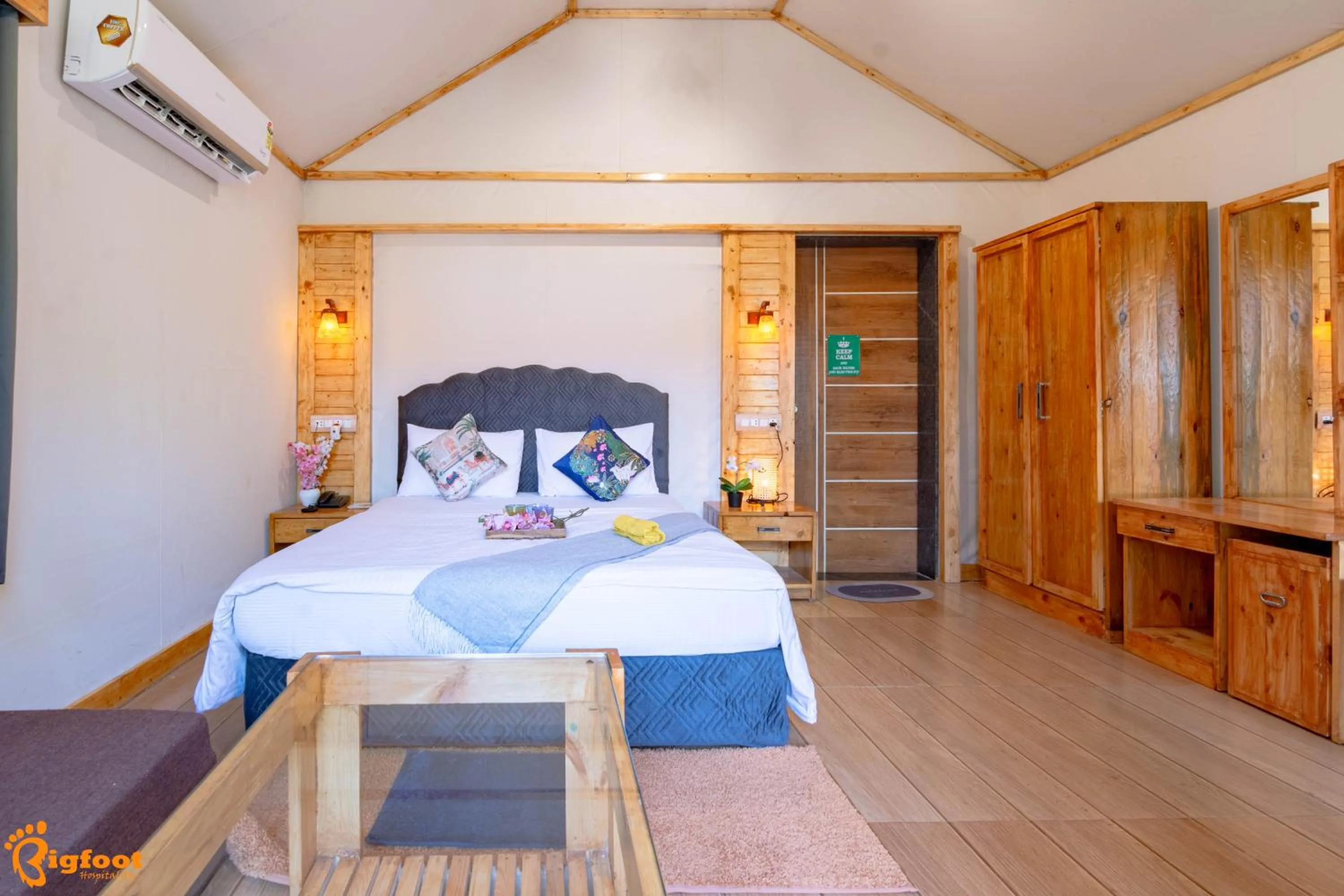 Bed in Natures Dreamland Holiday Homes, Igatpuri