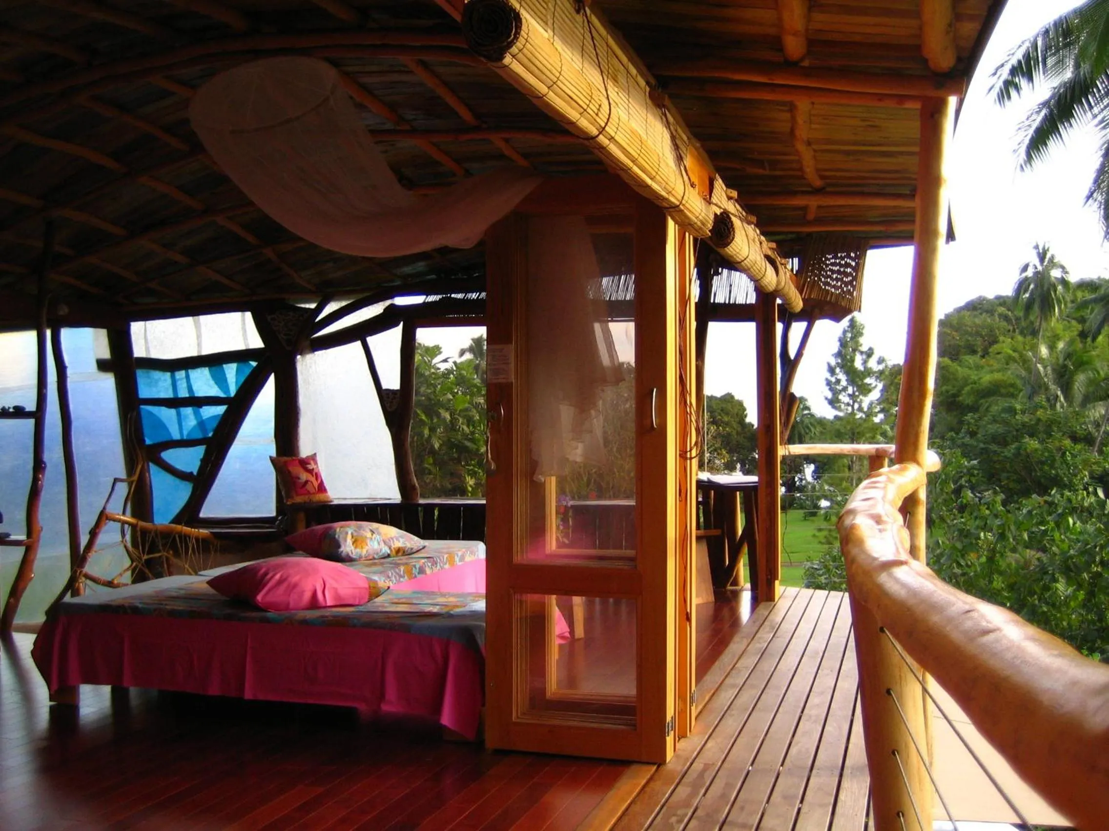 Balcony/Terrace, Bed in Vanira Lodge