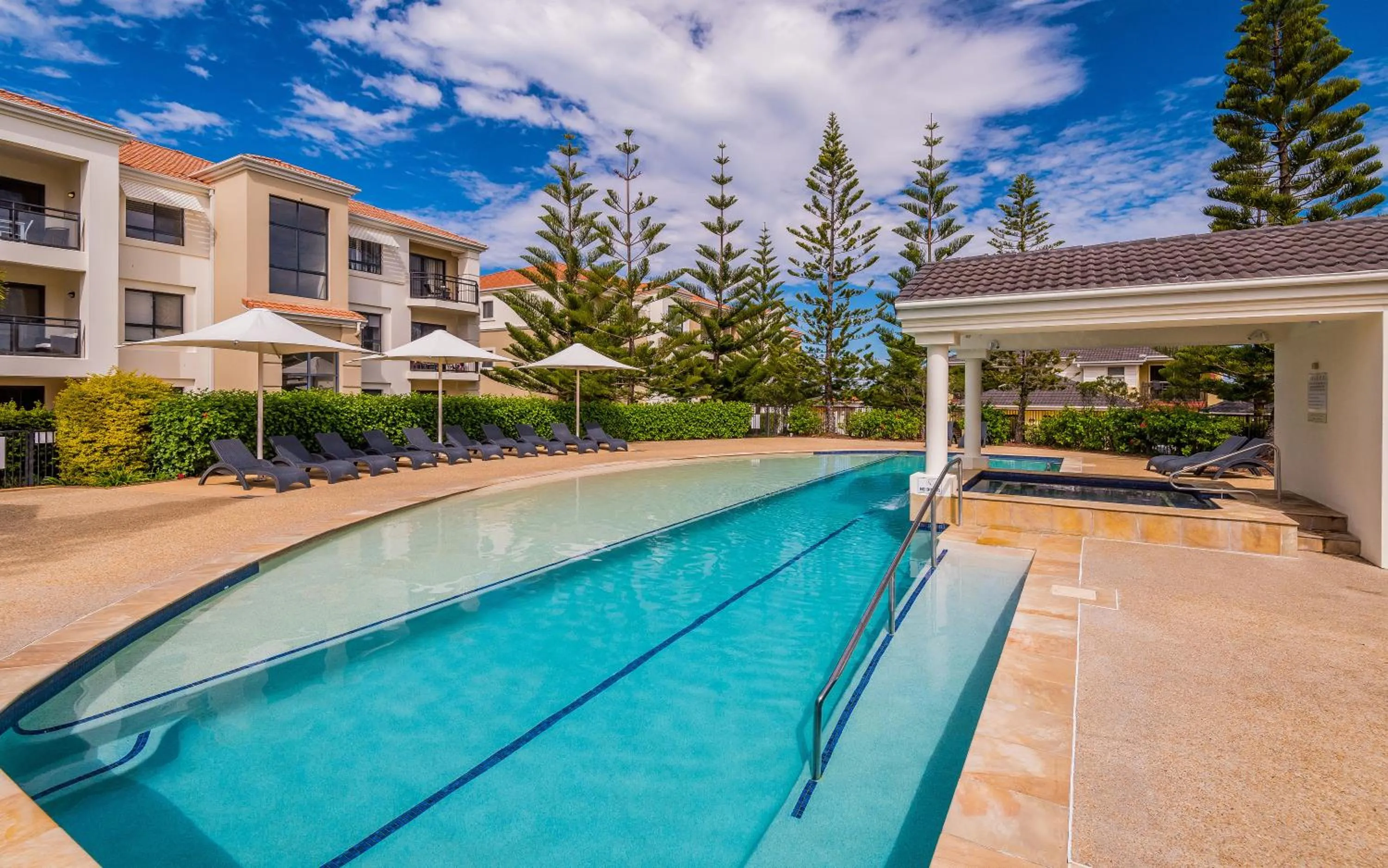 On site in The Sands Resort at Yamba