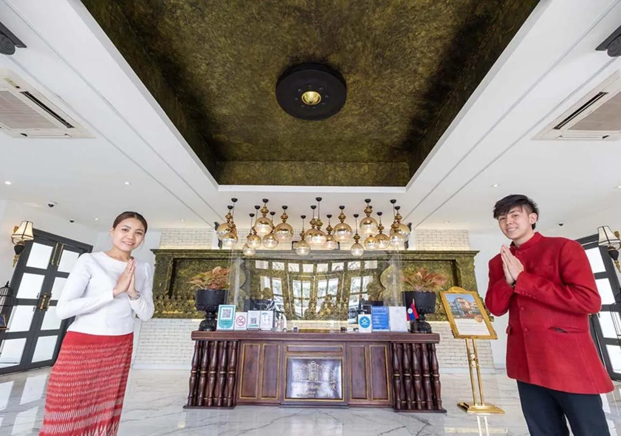 Lobby or reception in Le Thatluang D'oR Boutique Hotel
