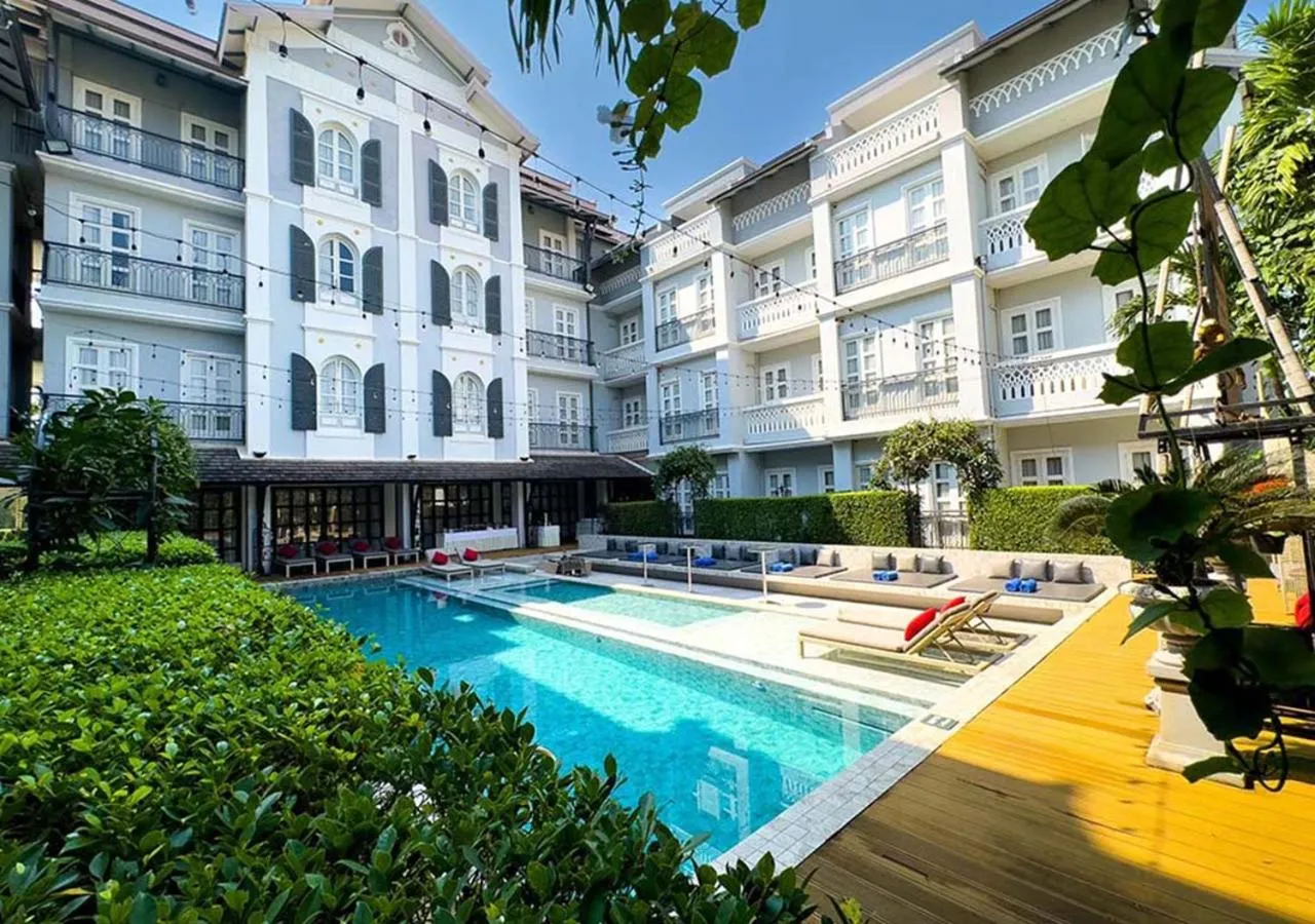 Balcony/Terrace in Le Thatluang D'oR Boutique Hotel