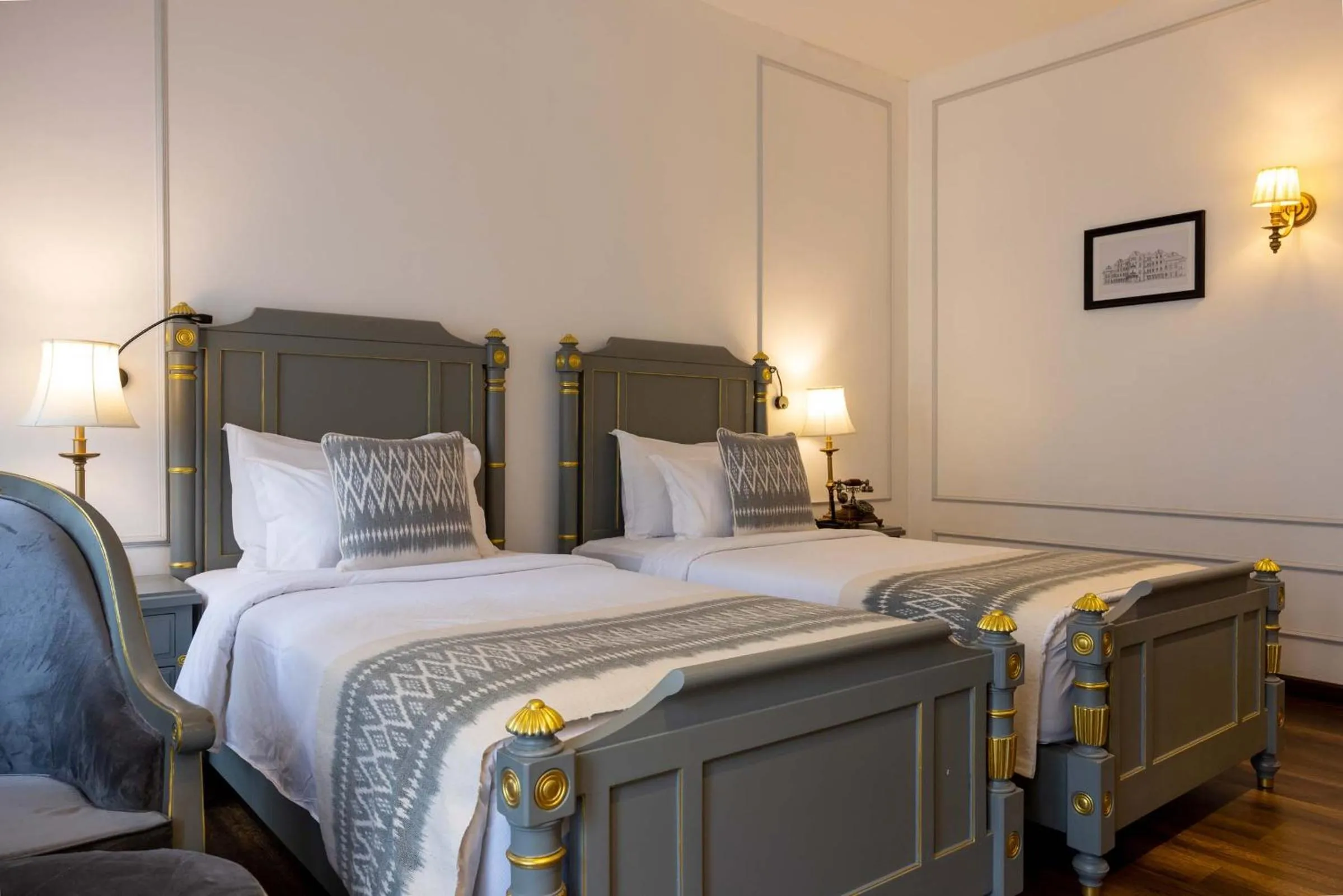 Bed in Le Thatluang D'oR Boutique Hotel