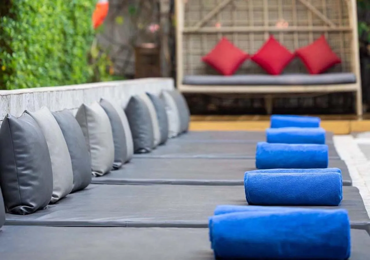 Balcony/Terrace in Le Thatluang D'oR Boutique Hotel