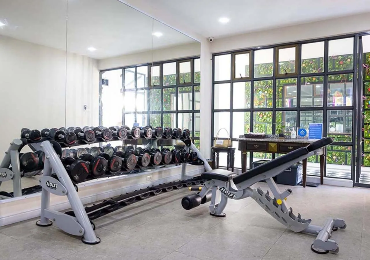 Fitness centre/facilities in Le Thatluang D'oR Boutique Hotel