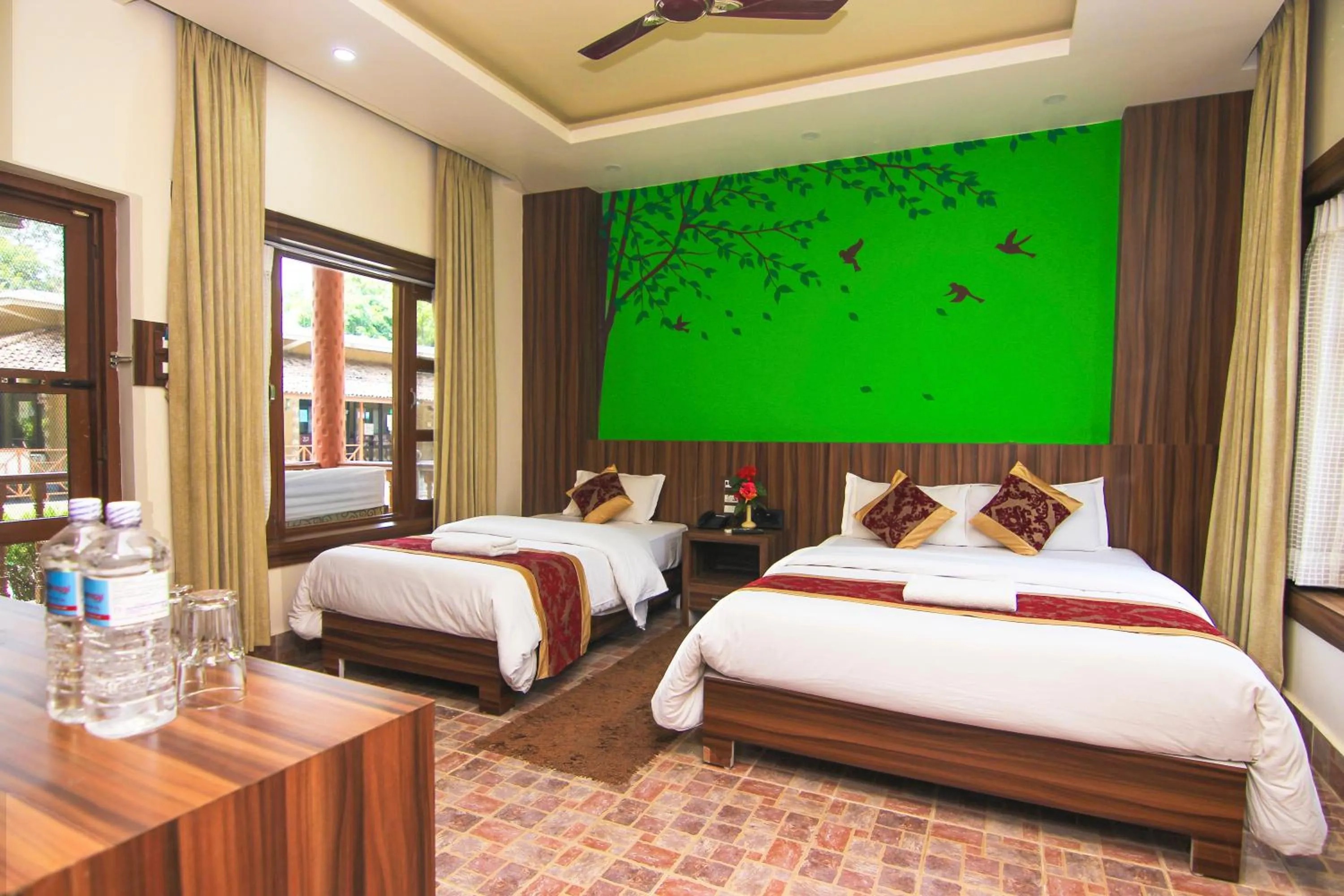 Bed in Jungle Safari Lodge- Serenity in the Wild