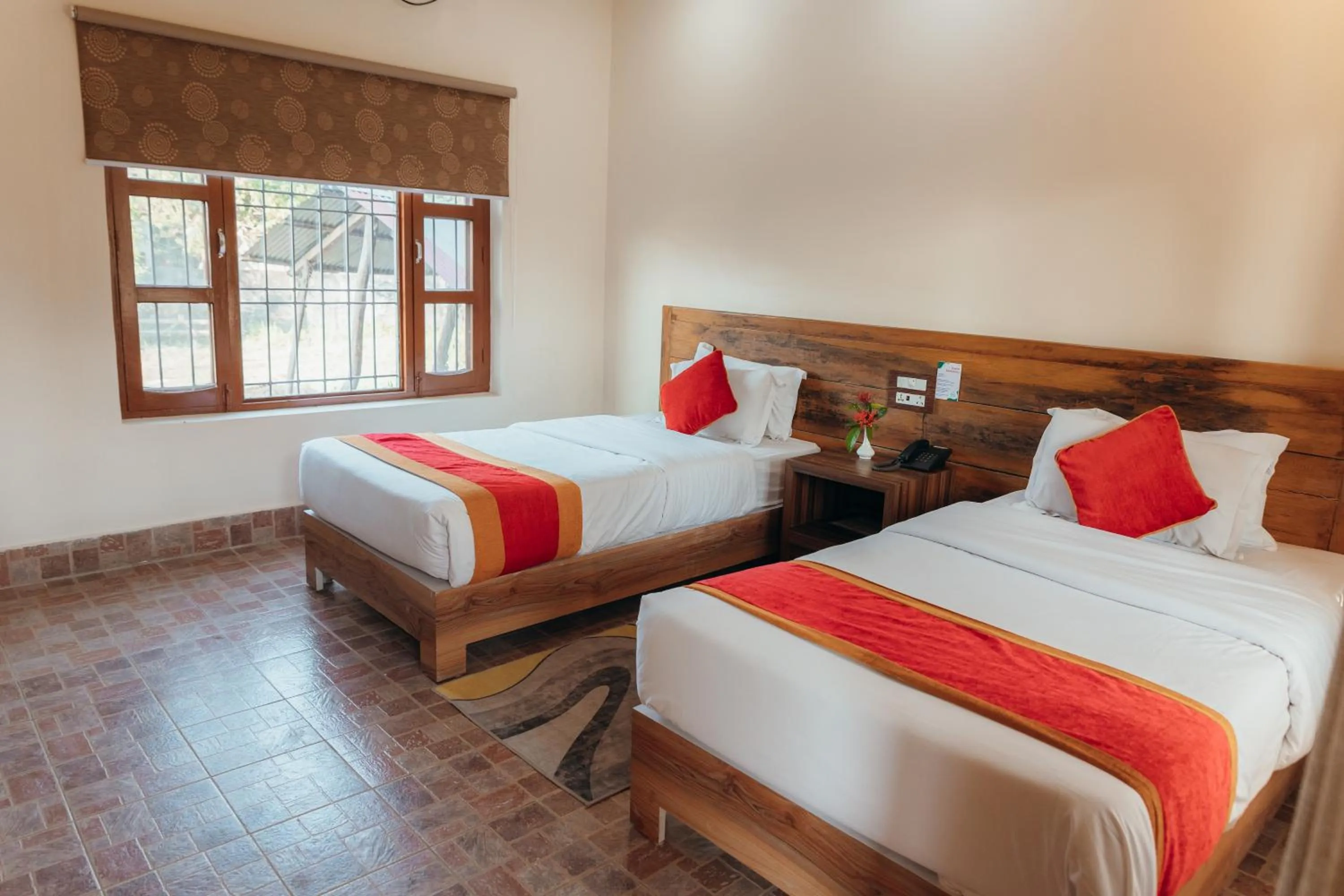 Bed in Jungle Safari Lodge- Serenity in the Wild