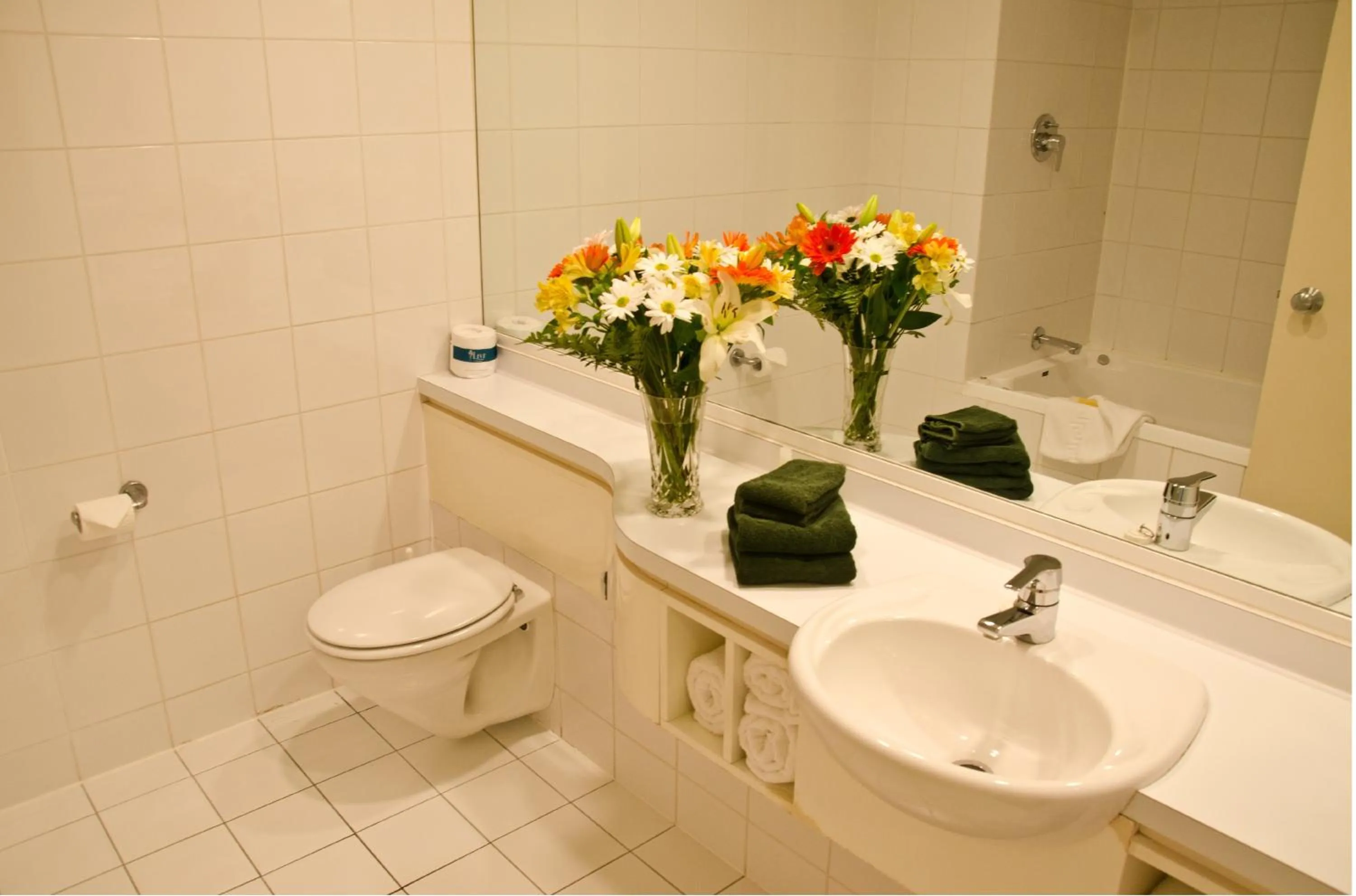 Bathroom in Beachfront Motel
