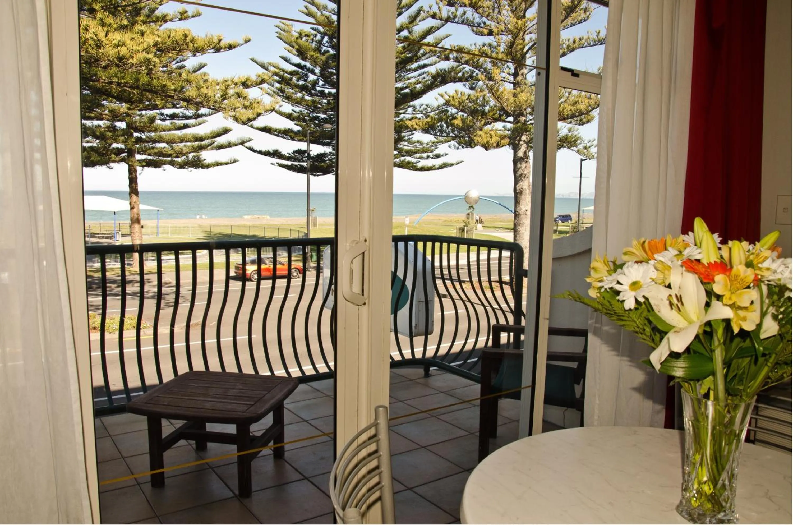 View (from property/room) in Beachfront Motel