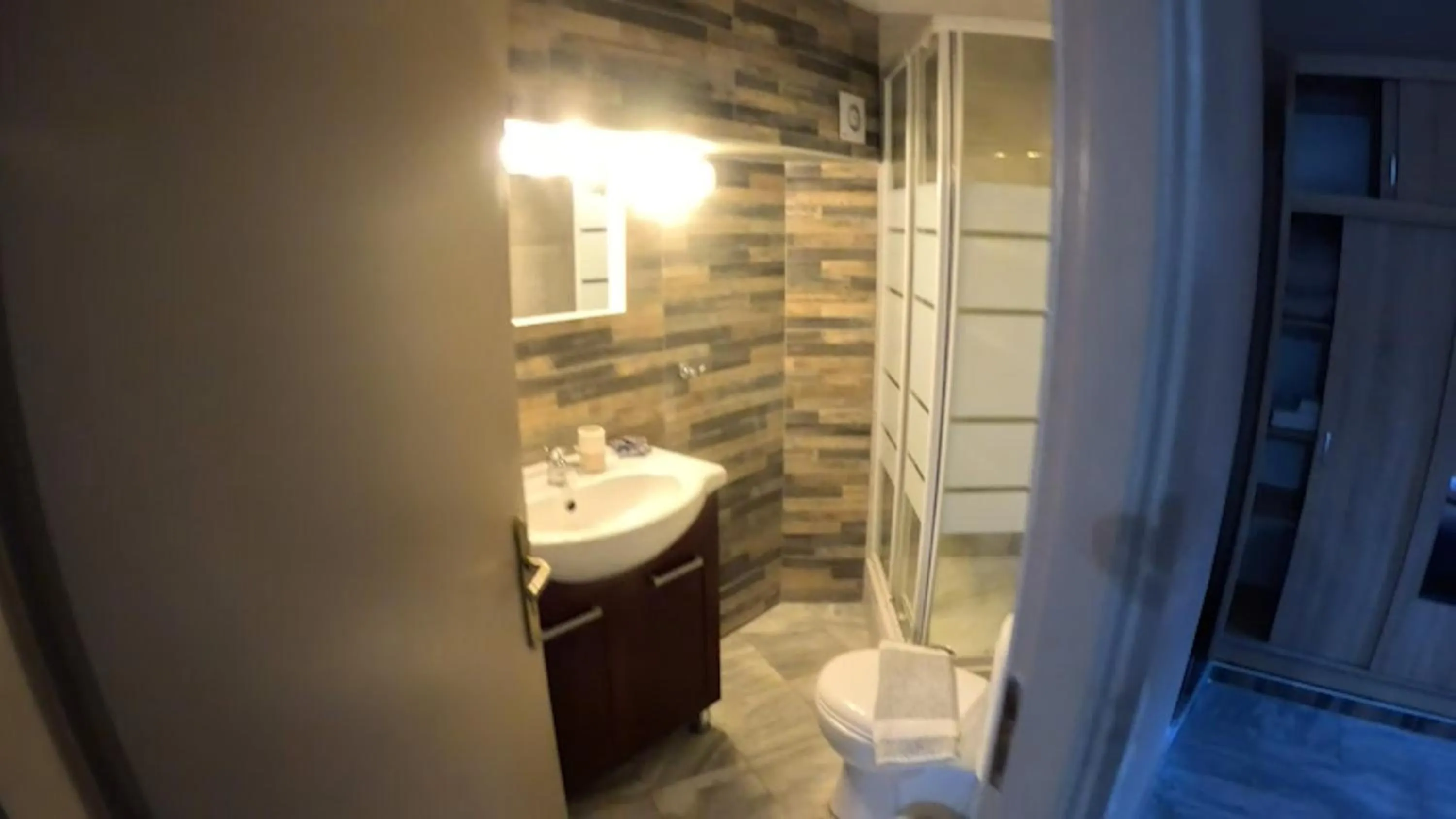 Shower in Mastiha Villas in Town