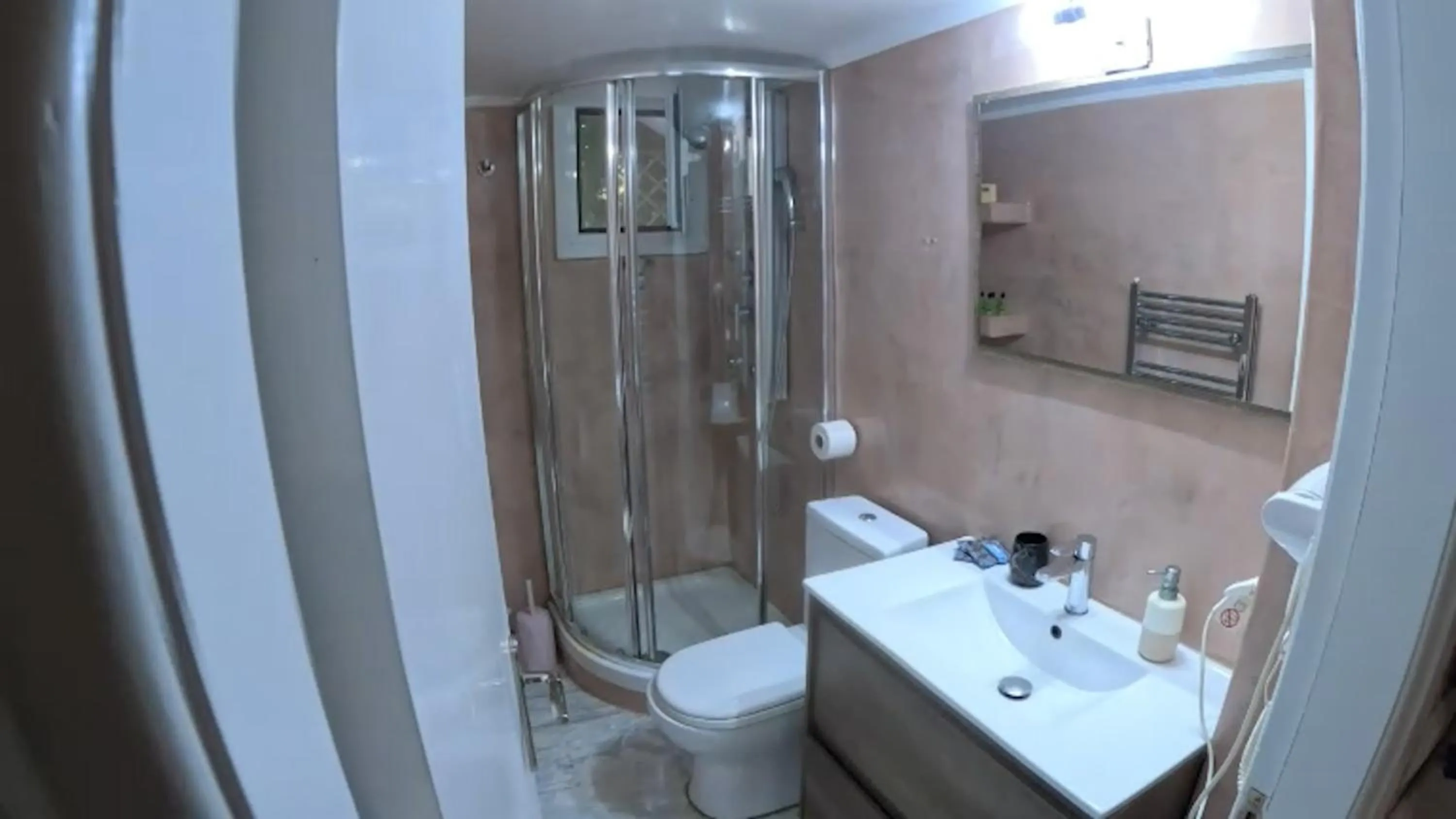 Shower in Mastiha Villas in Town