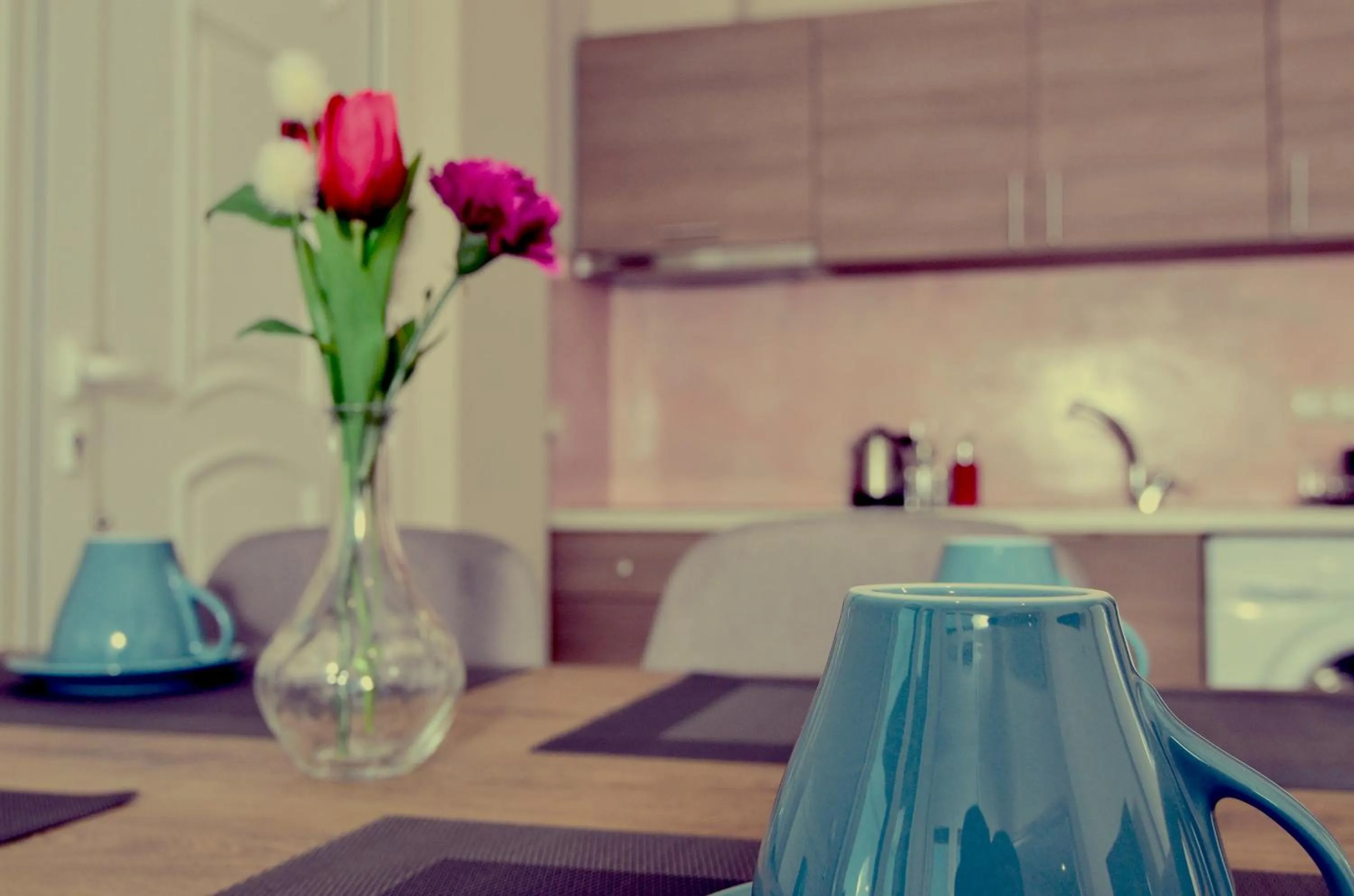 Kitchen or kitchenette in Mastiha Villas in Town